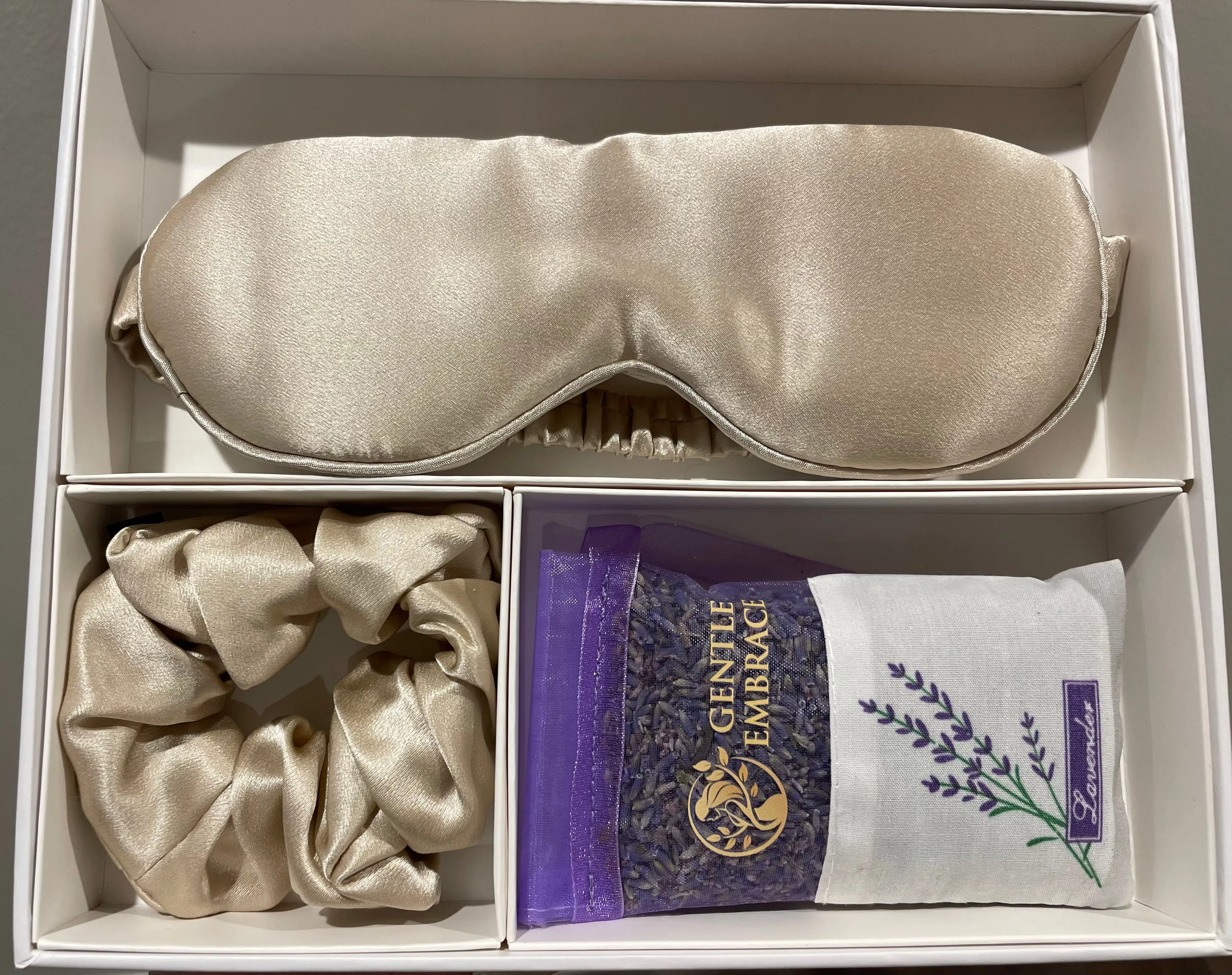 ✨ Harmony Sleep Essentials✨ (Silk Eye Mask, Silk Scrunchie & Lavender Sachet)
