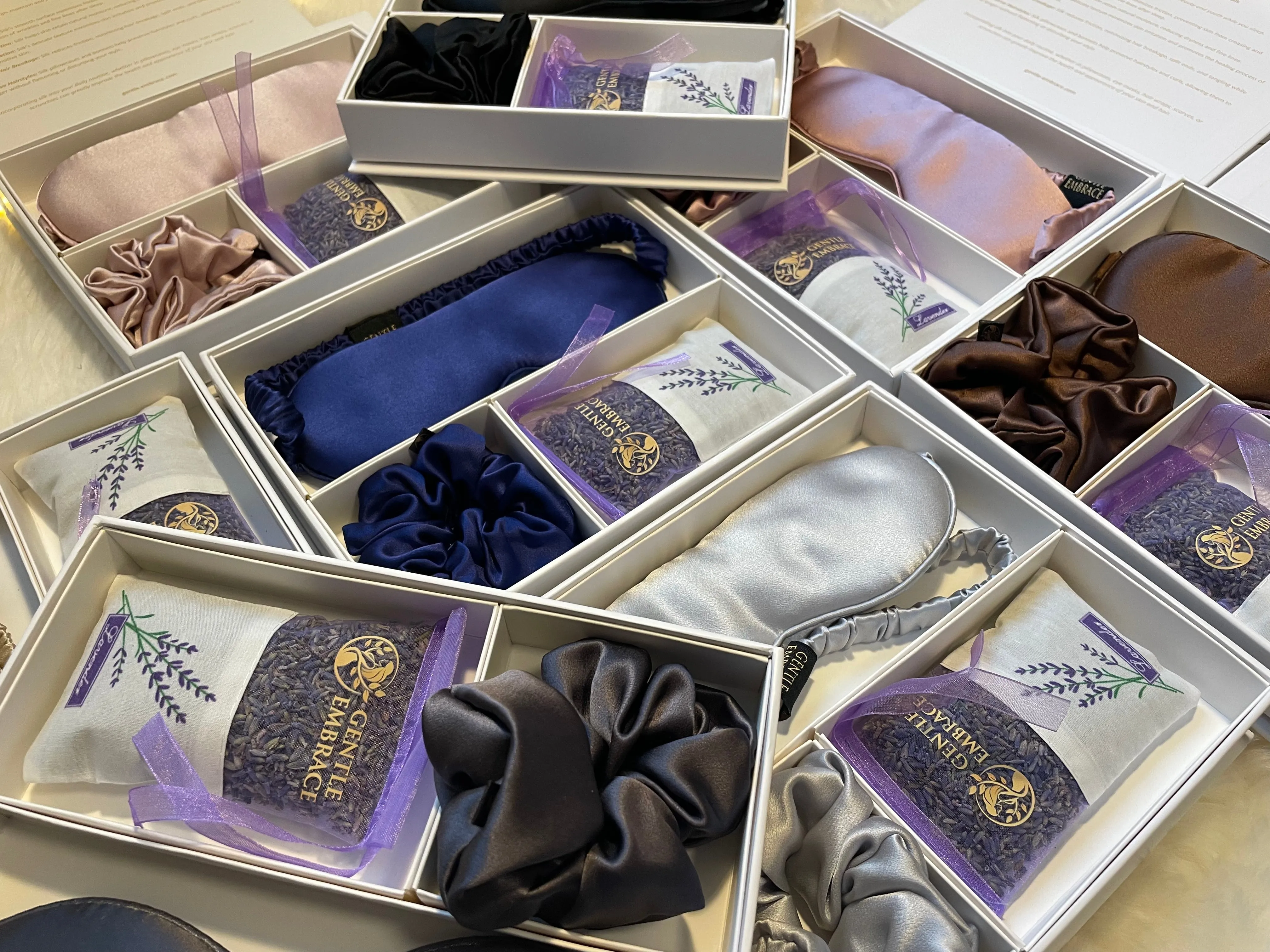 ✨ Harmony Sleep Essentials✨ (Silk Eye Mask, Silk Scrunchie & Lavender Sachet)