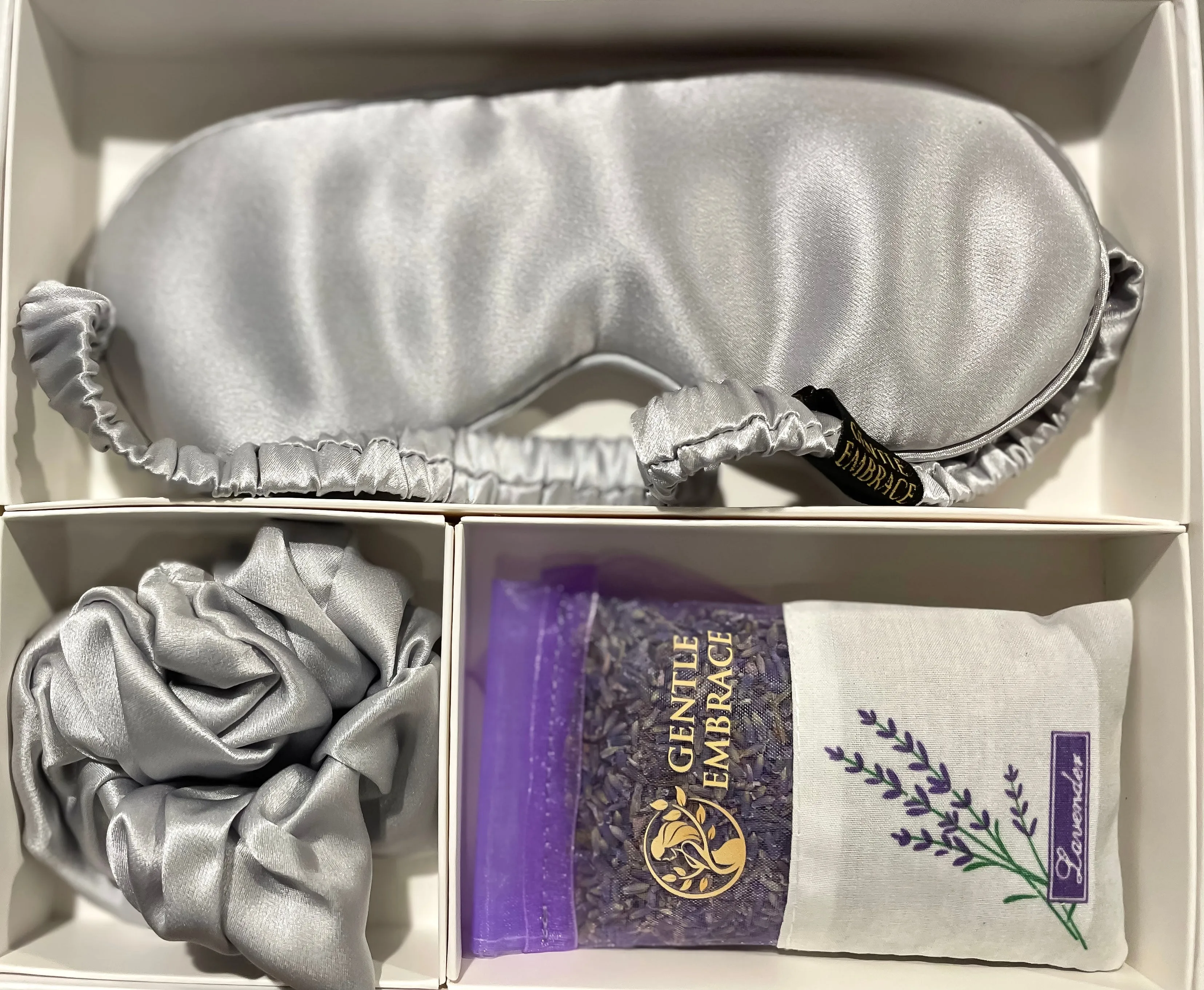✨ Harmony Sleep Essentials✨ (Silk Eye Mask, Silk Scrunchie & Lavender Sachet)