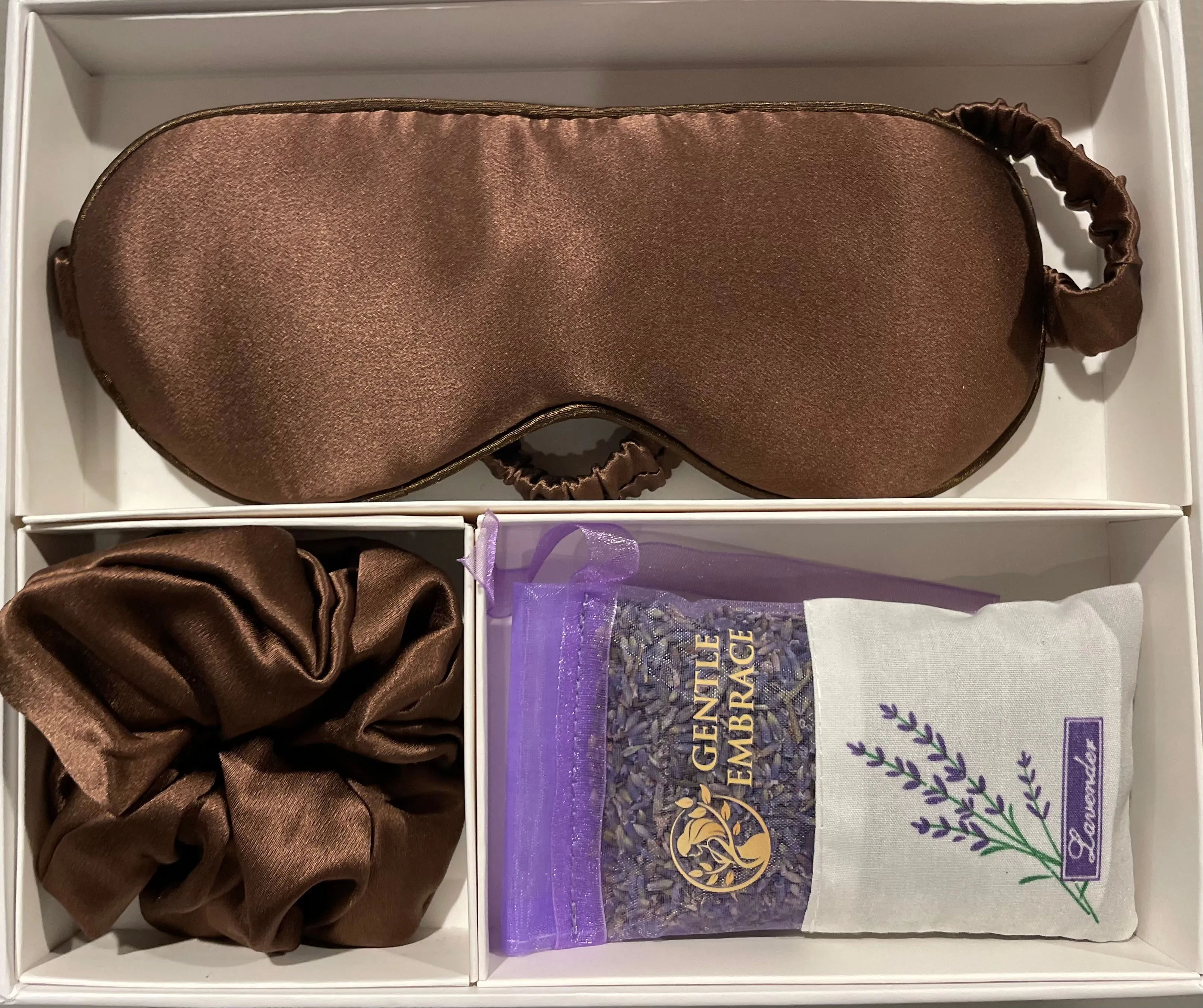 ✨ Harmony Sleep Essentials✨ (Silk Eye Mask, Silk Scrunchie & Lavender Sachet)