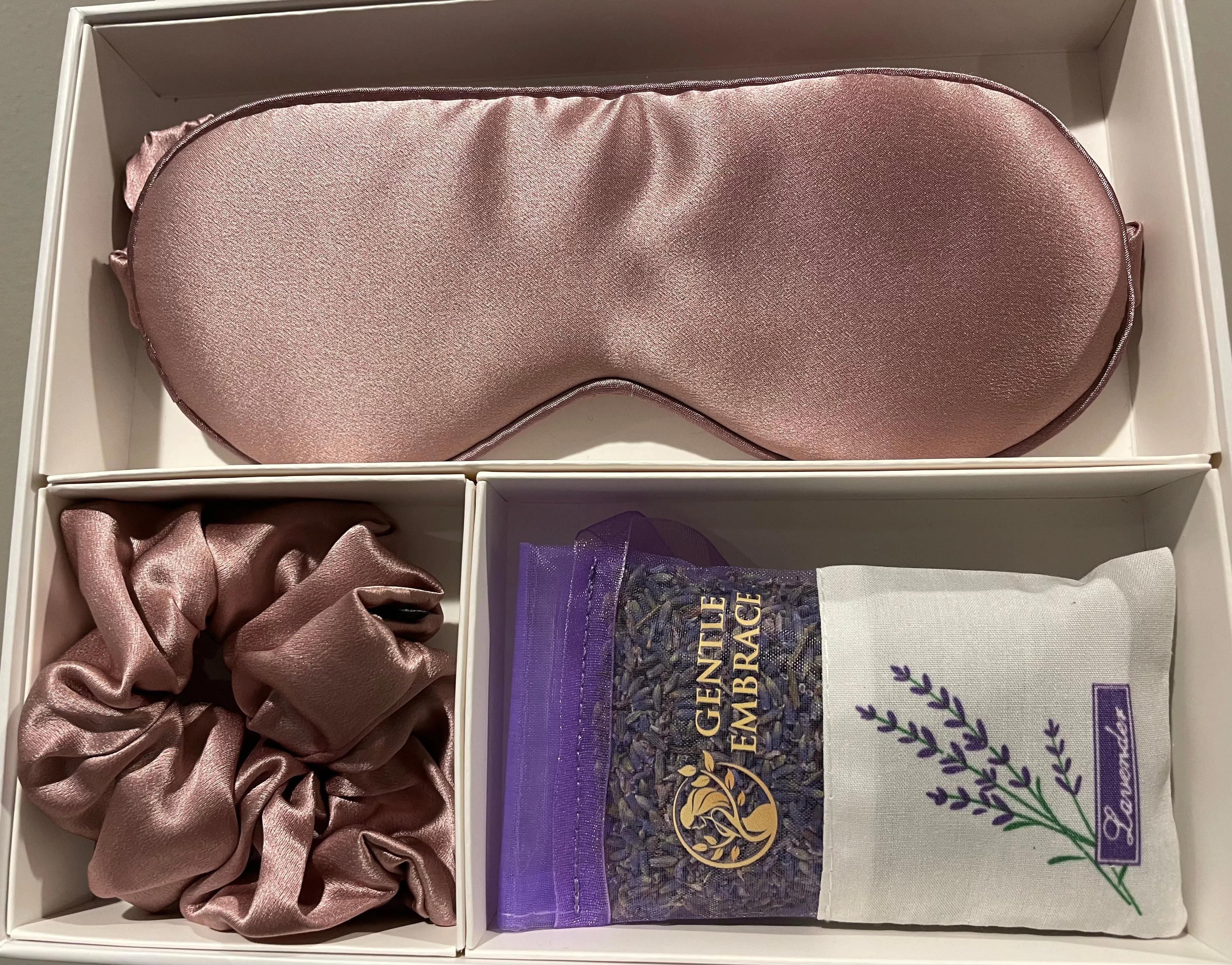 ✨ Harmony Sleep Essentials✨ (Silk Eye Mask, Silk Scrunchie & Lavender Sachet)