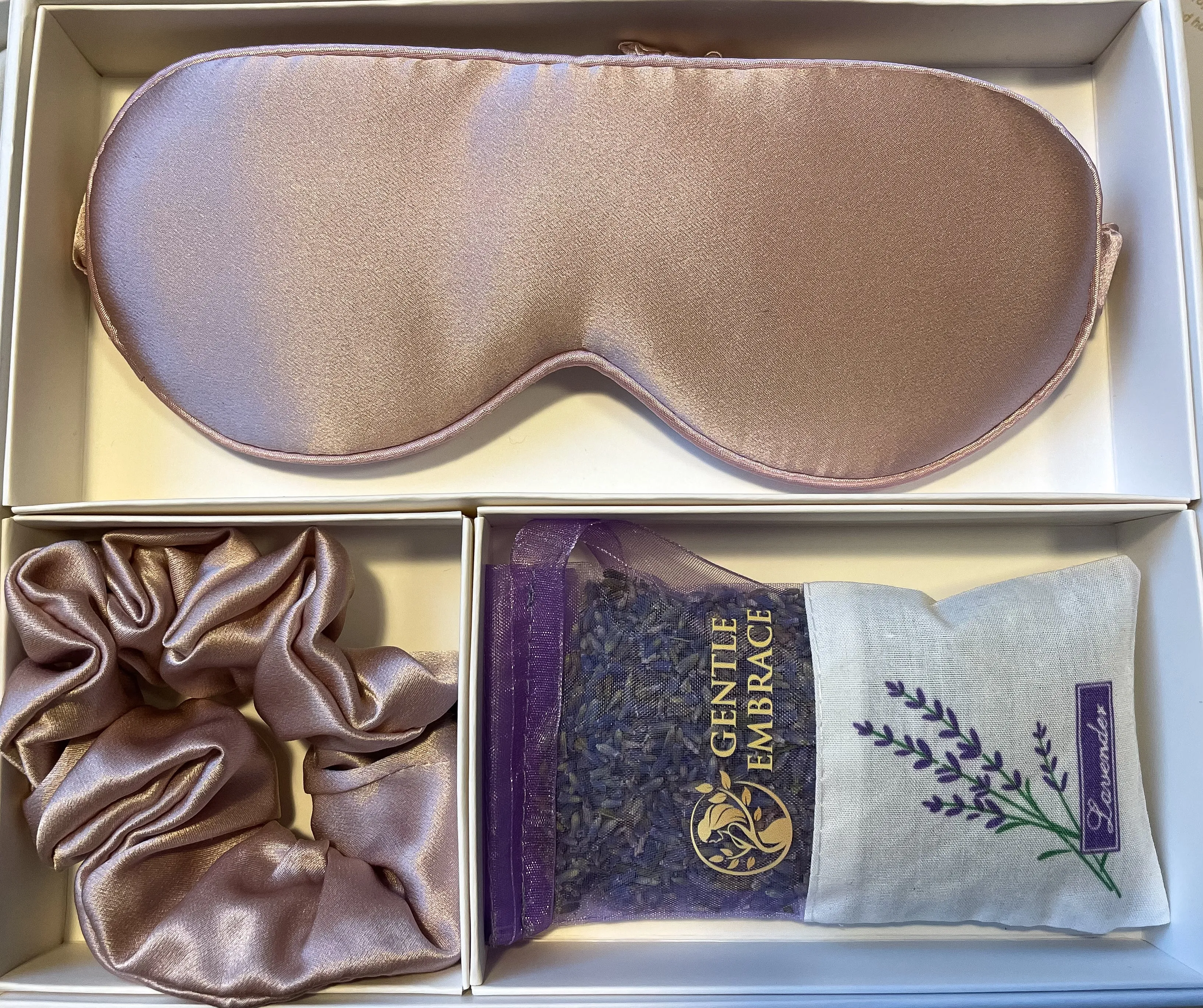✨ Harmony Sleep Essentials✨ (Silk Eye Mask, Silk Scrunchie & Lavender Sachet)