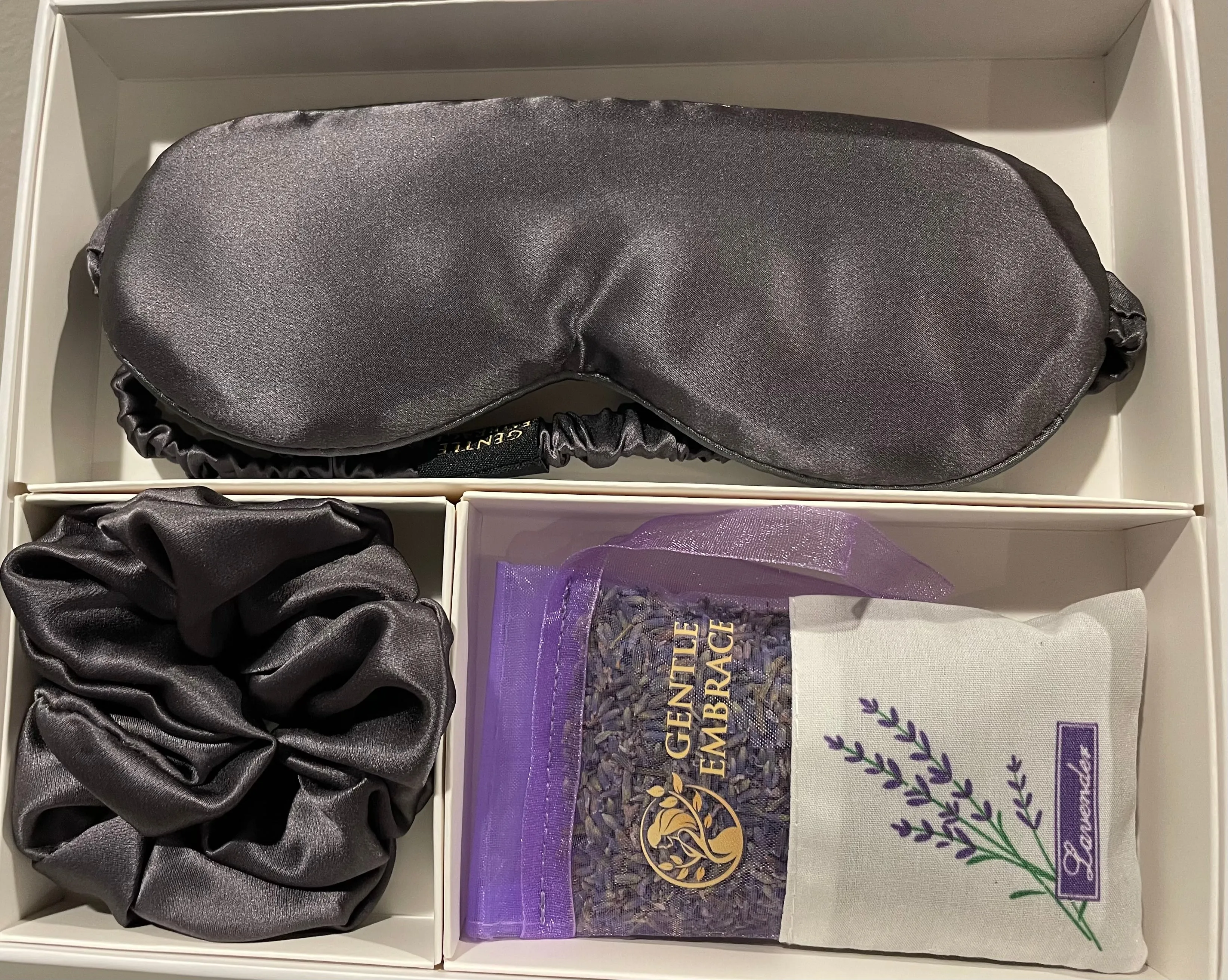 ✨ Harmony Sleep Essentials✨ (Silk Eye Mask, Silk Scrunchie & Lavender Sachet)