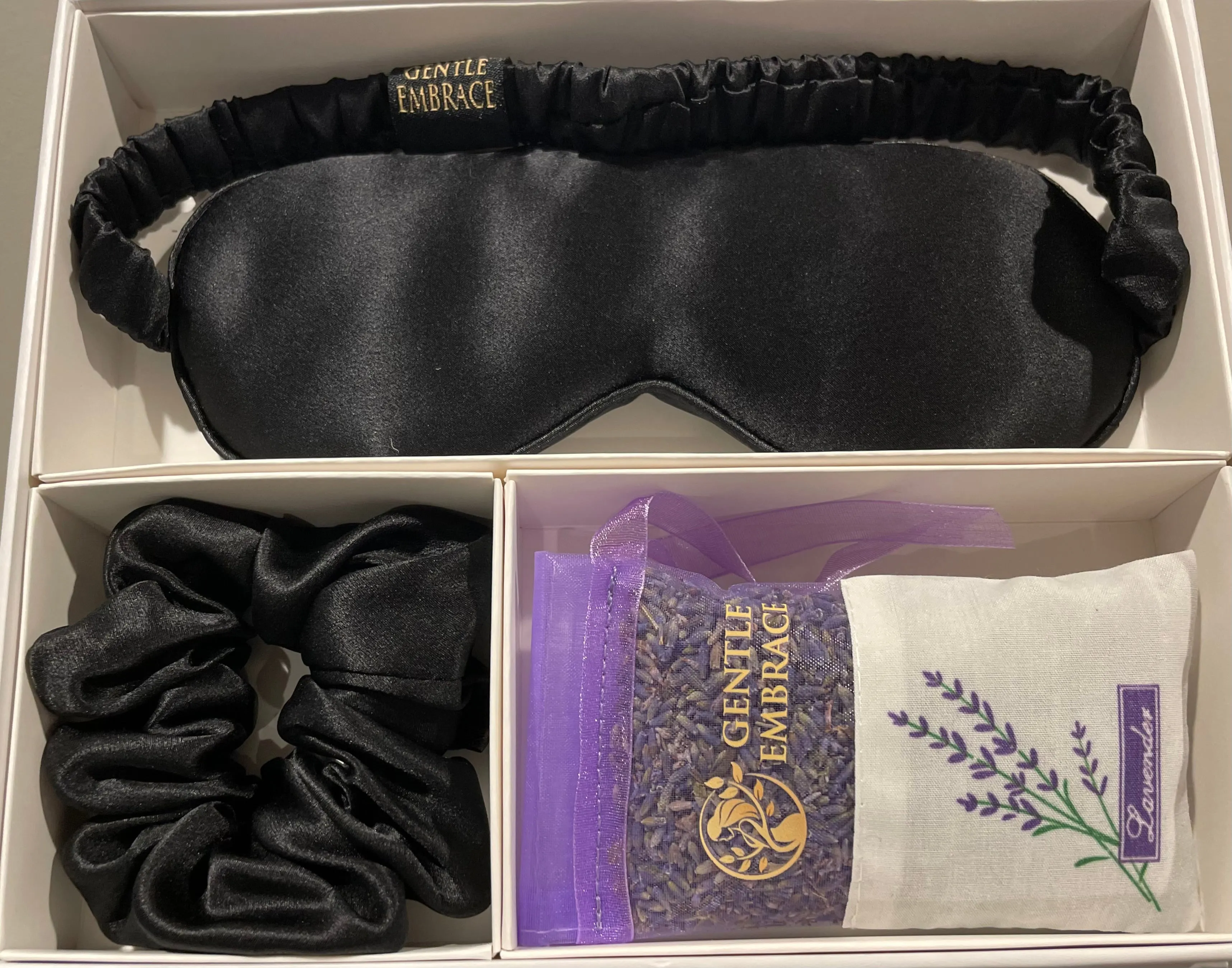 ✨ Harmony Sleep Essentials✨ (Silk Eye Mask, Silk Scrunchie & Lavender Sachet)