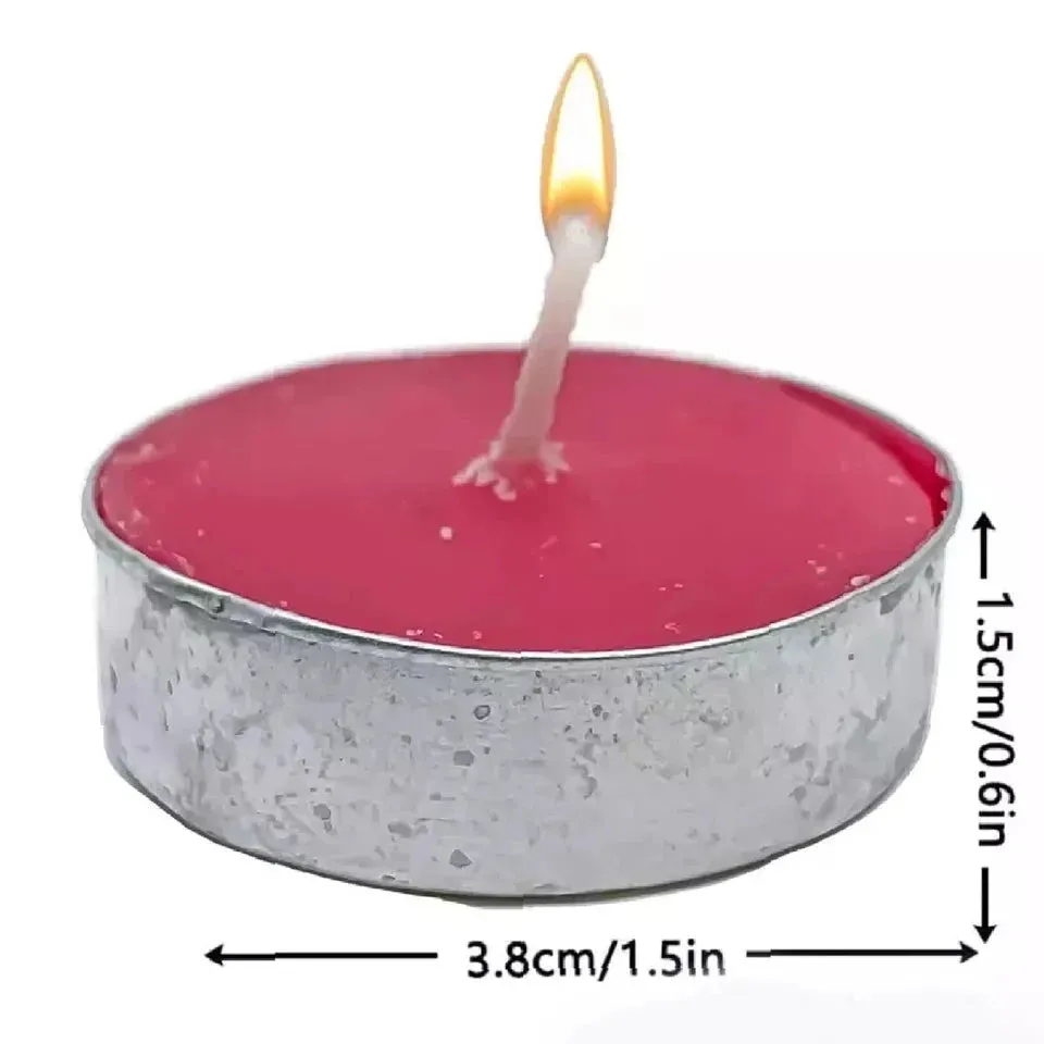 10 Pieces Strawberry Tealights Candles Highly Scented Bulk 2.5 Hours Burn Time