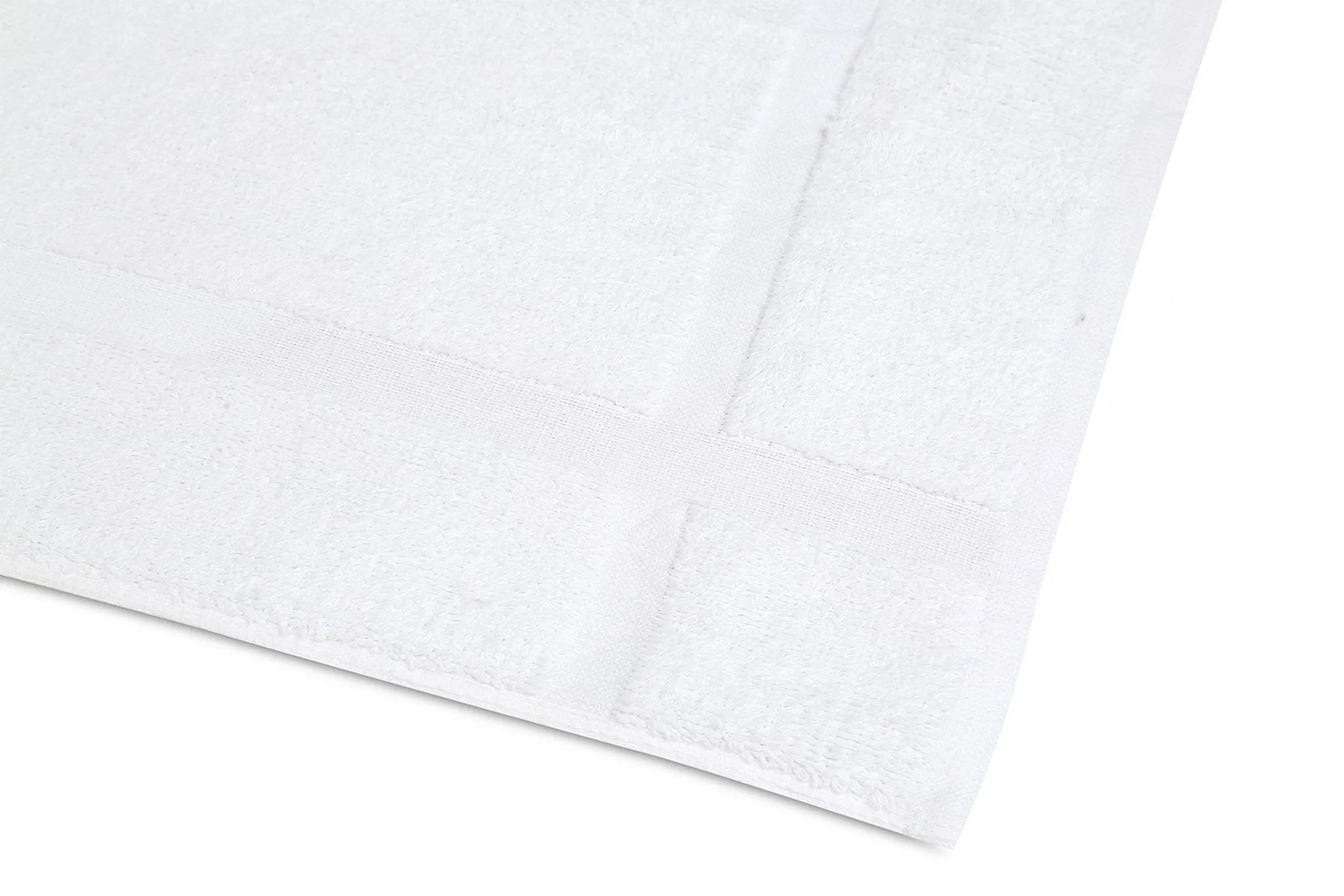 120 Pack New Cotton Blend Economy Bath Mats (White,18x25 inches) Light Weight Fast Drying Commercial Grade Bath Rugs