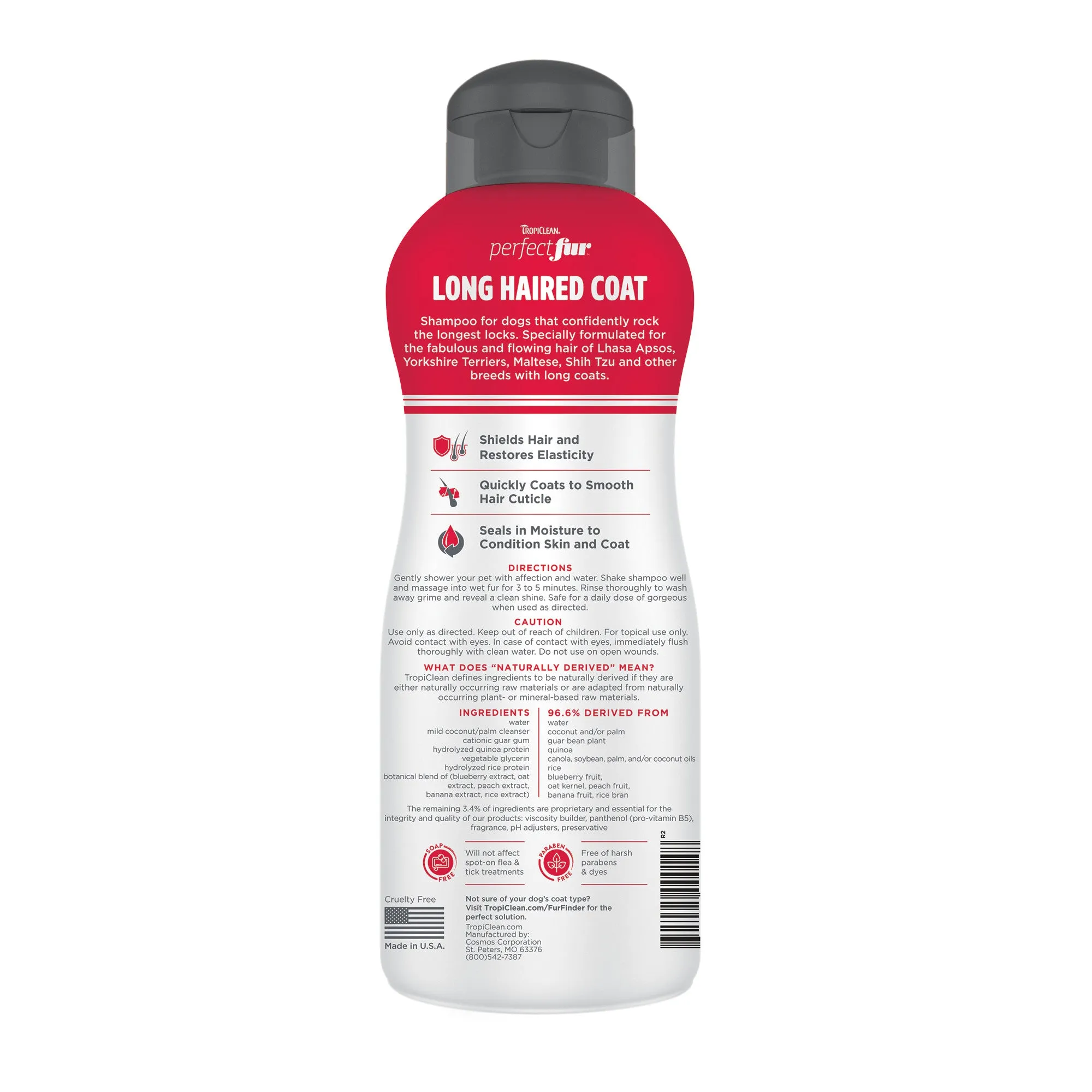 20% OFF: Tropiclean PerfectFur™ Long Haired Coat Shampoo For Dogs