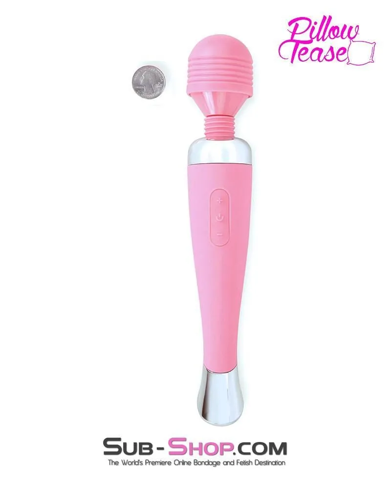 3766E      Waterproof 10 Function USB Rechargeable Pink Fairy Magic Wand Vibrator - LAST CHANCE - Final Closeout!