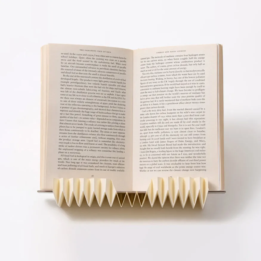 60g Book Stand made from pH-neutral Recycled Paper"g.Stand" - Beige