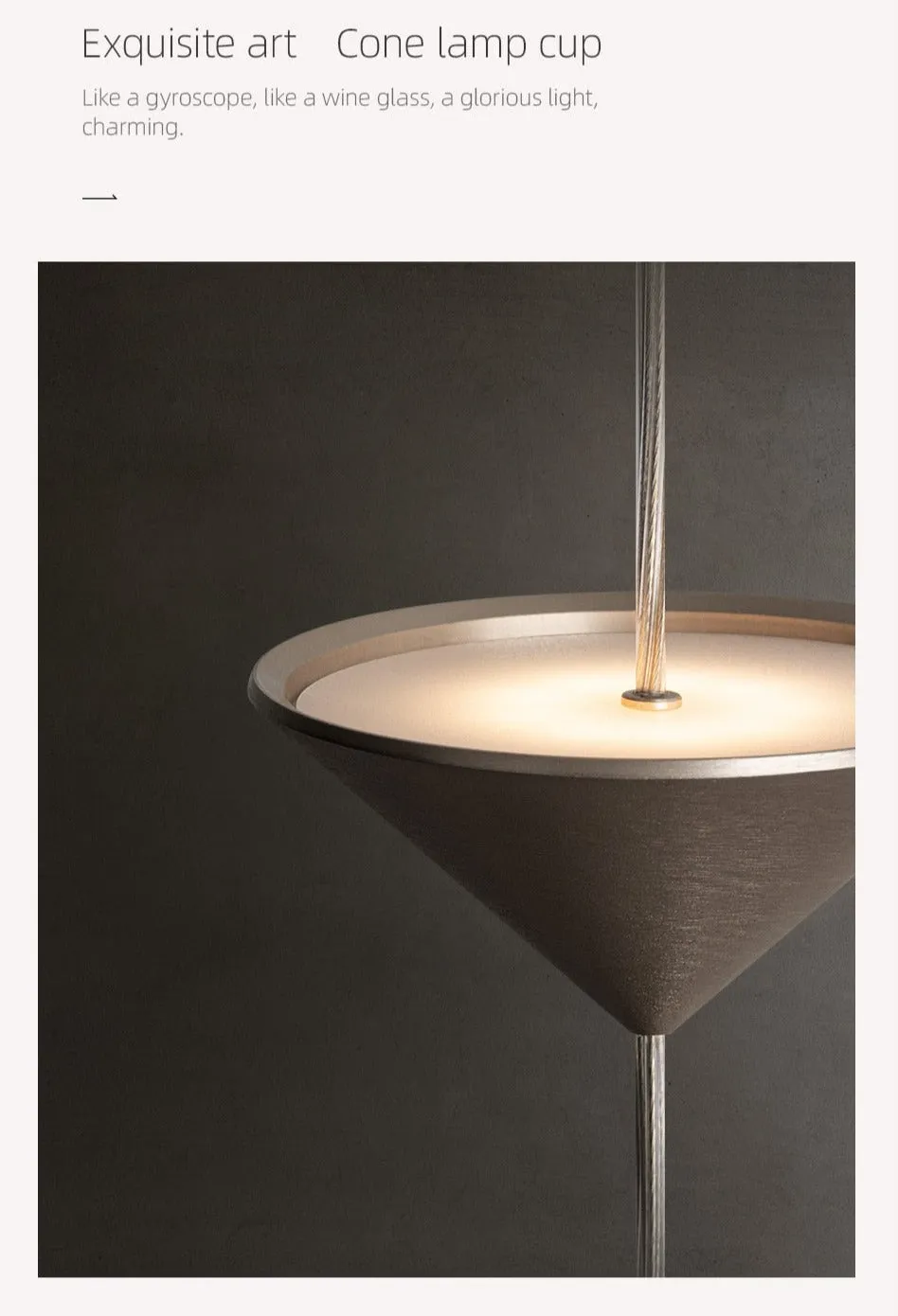AiS Pyra - Led  Floor Lamp Long Strip Hourglass Shape Anti-glare