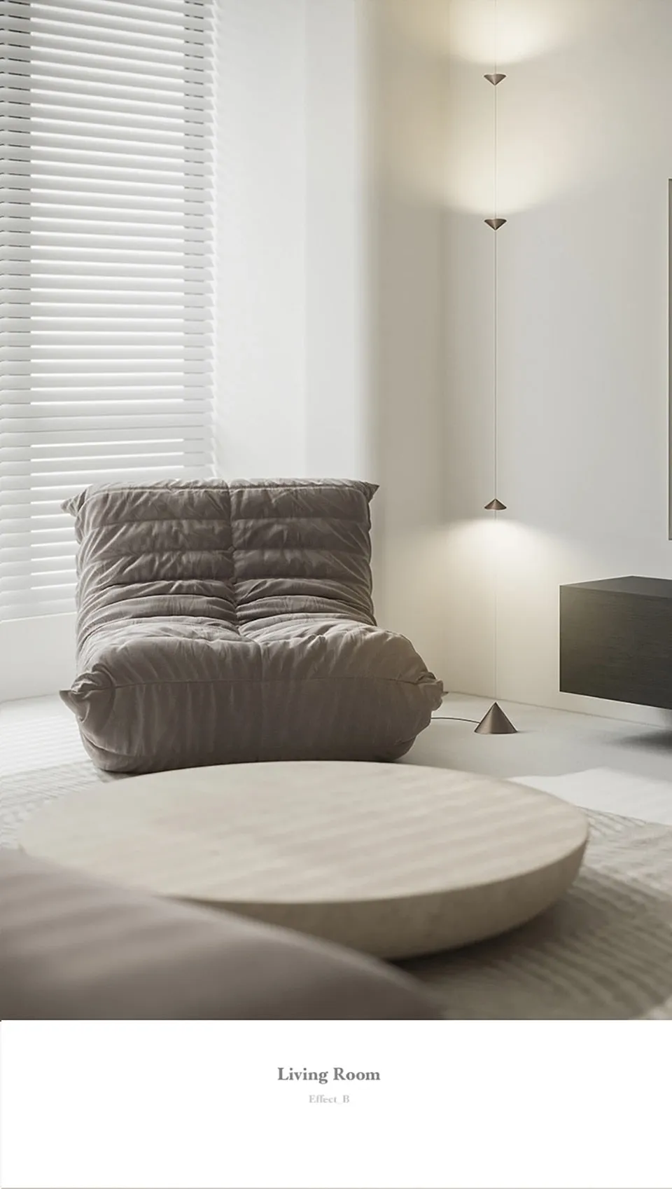 AiS Pyra - Led  Floor Lamp Long Strip Hourglass Shape Anti-glare