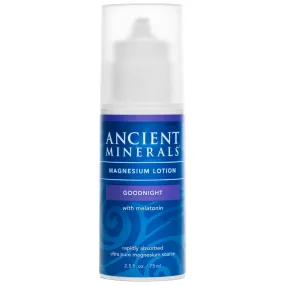 Ancient Minerals Magnesium Chloride Lotion and Melatonin, Supports Relaxation and Promotes Resetful Sleep, 75ml