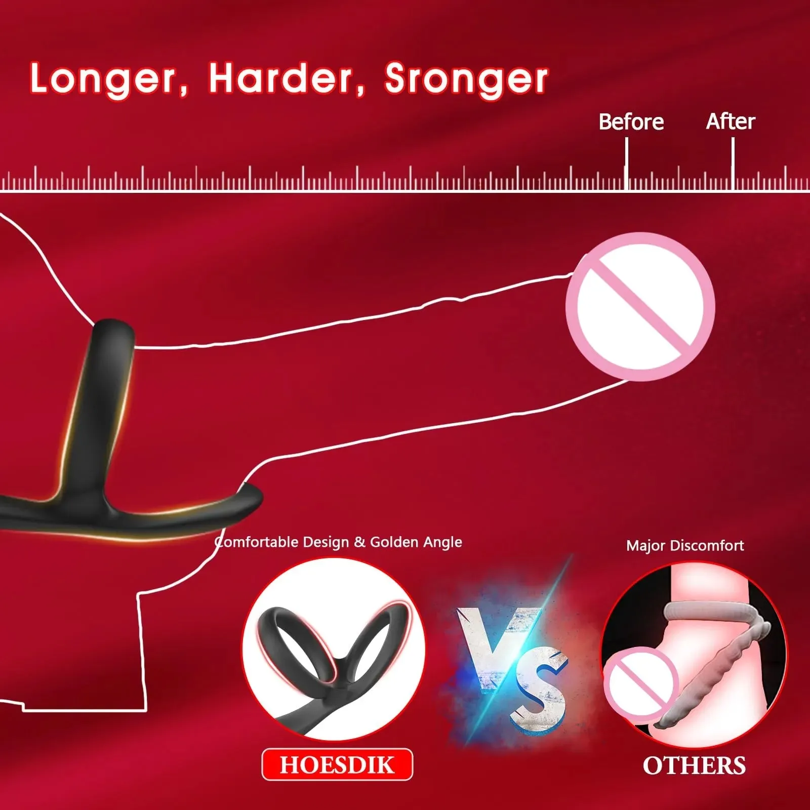 App-Controlled Prostate Massager with Cock Ring and Anal Plug