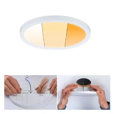 Areo VariFit Round LED Recessed Panel 175mm 3 Step Dim To Warm - White