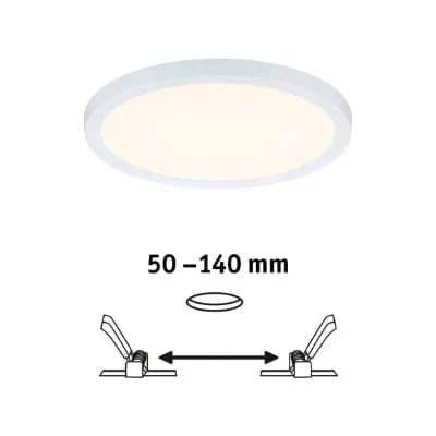 Areo VariFit Round LED Recessed Panel 175mm 3 Step Dim To Warm - White