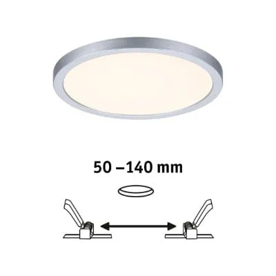 Areo VariFit Round LED Recessed Panel 175mm Warm White - Chrome
