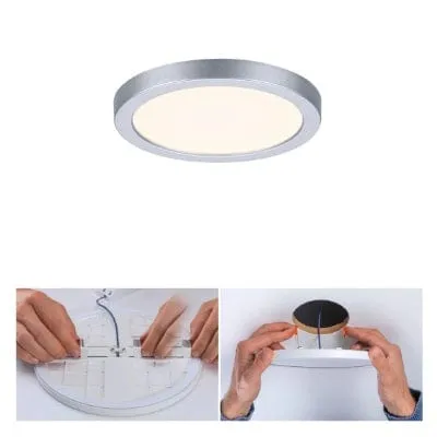 Areo VariFit Round LED Recessed Panel 175mm Warm White - Chrome