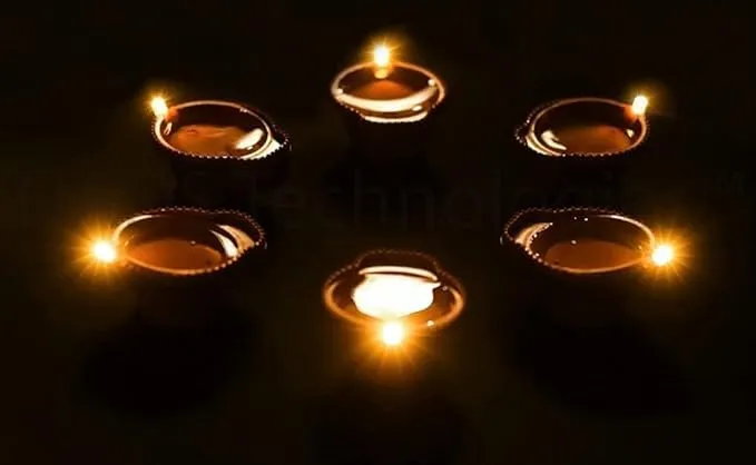 asmafashion Water Sensor Led Diyas Candle with Water Sensing Technology E-Diya, Warm Orange Ambient Lights, Battery Operated Led Candles for Home Decor, Festivals Decoration (Pack of 12)