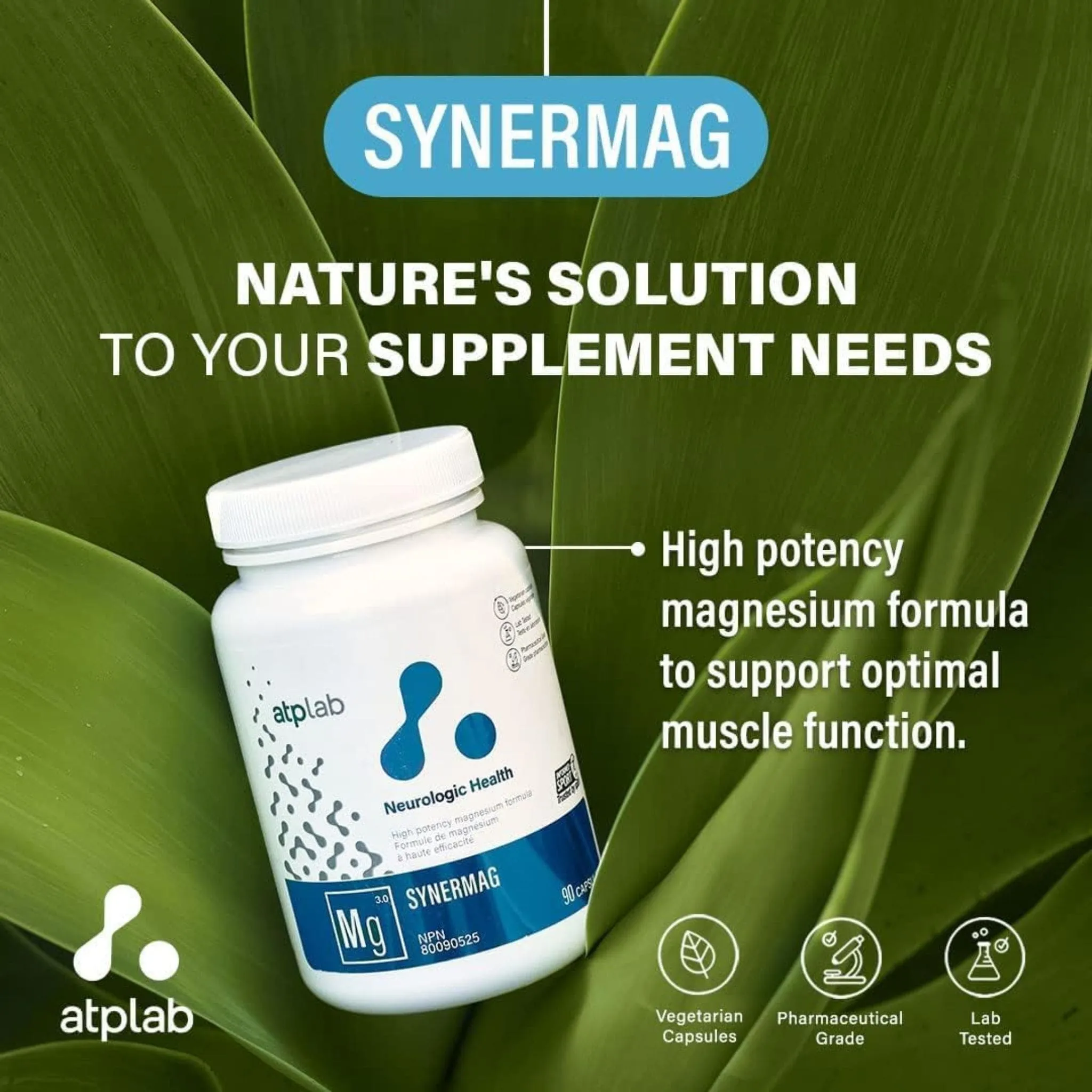 ATP Lab Syner Sleep, Natural Sleep Aid, 60 Vegetable Capsules