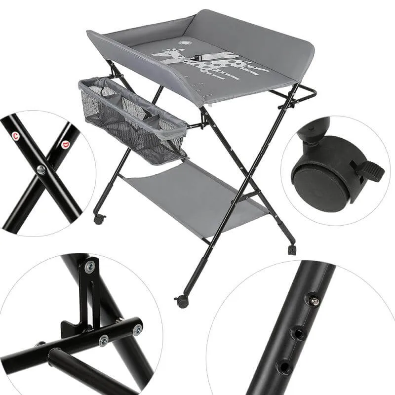 Baby Changing Station Foldable Nappy Table