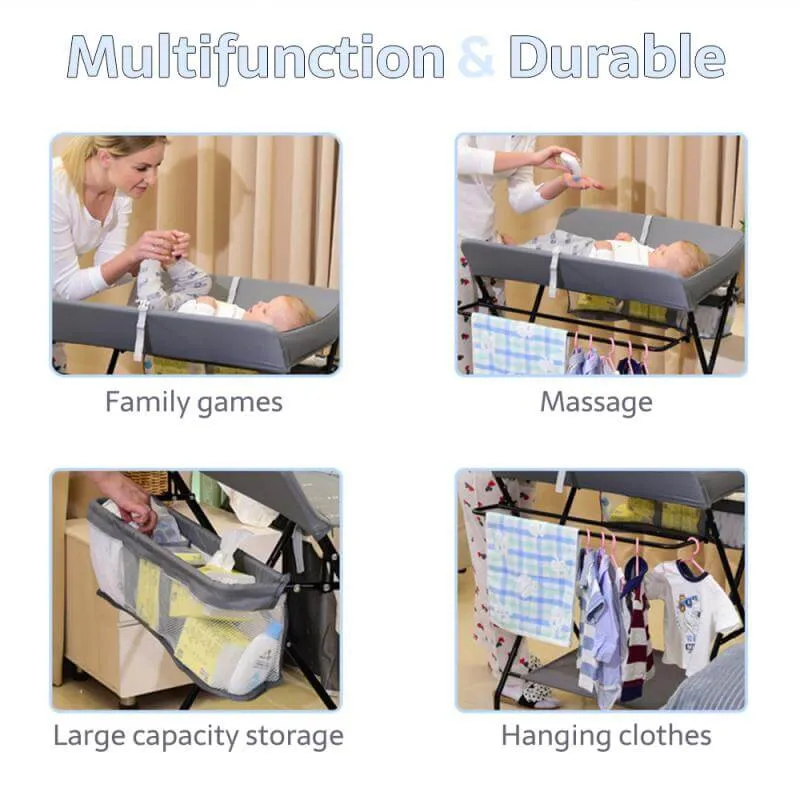Baby Changing Station Foldable Nappy Table
