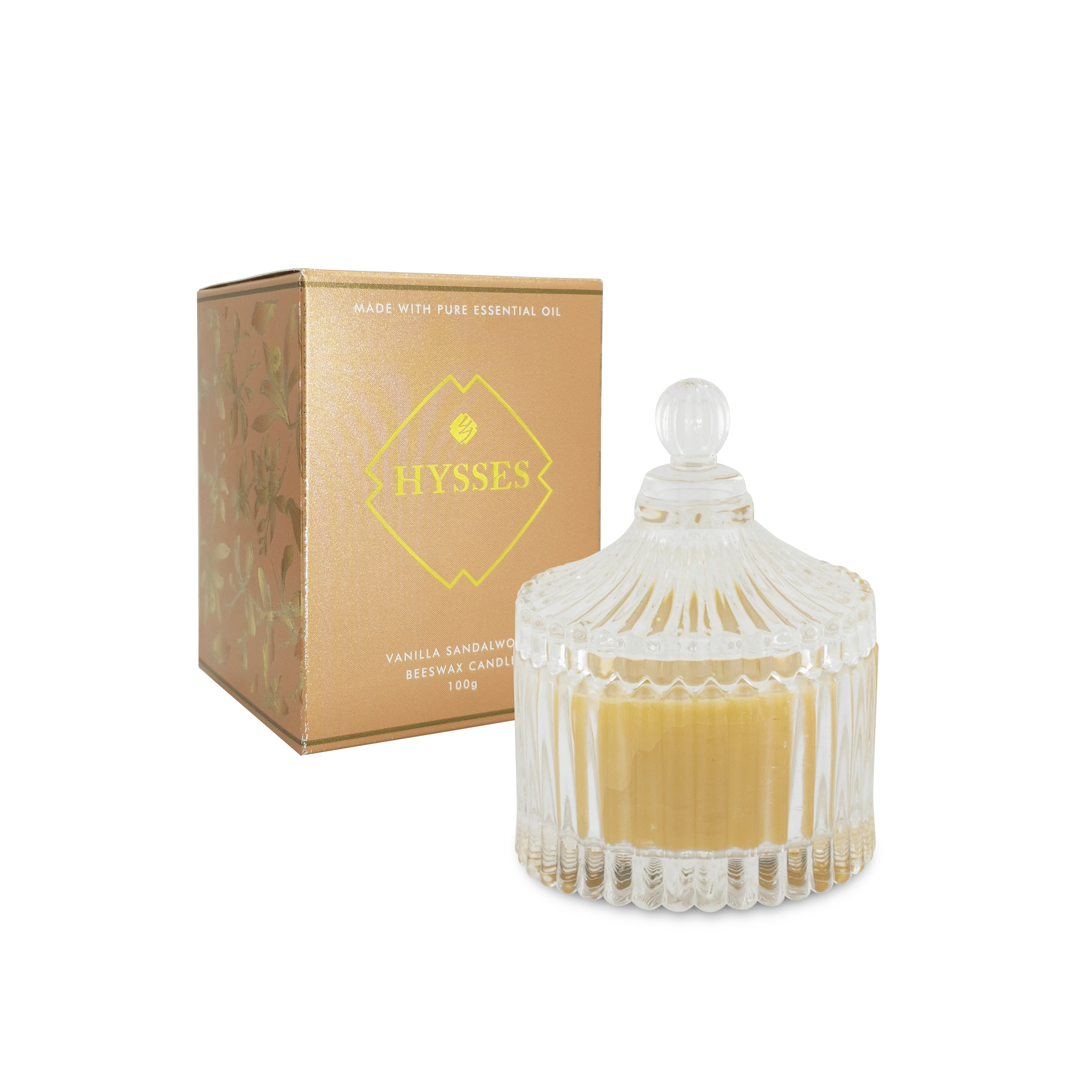 Beeswax Candle Vanilla Sandalwood