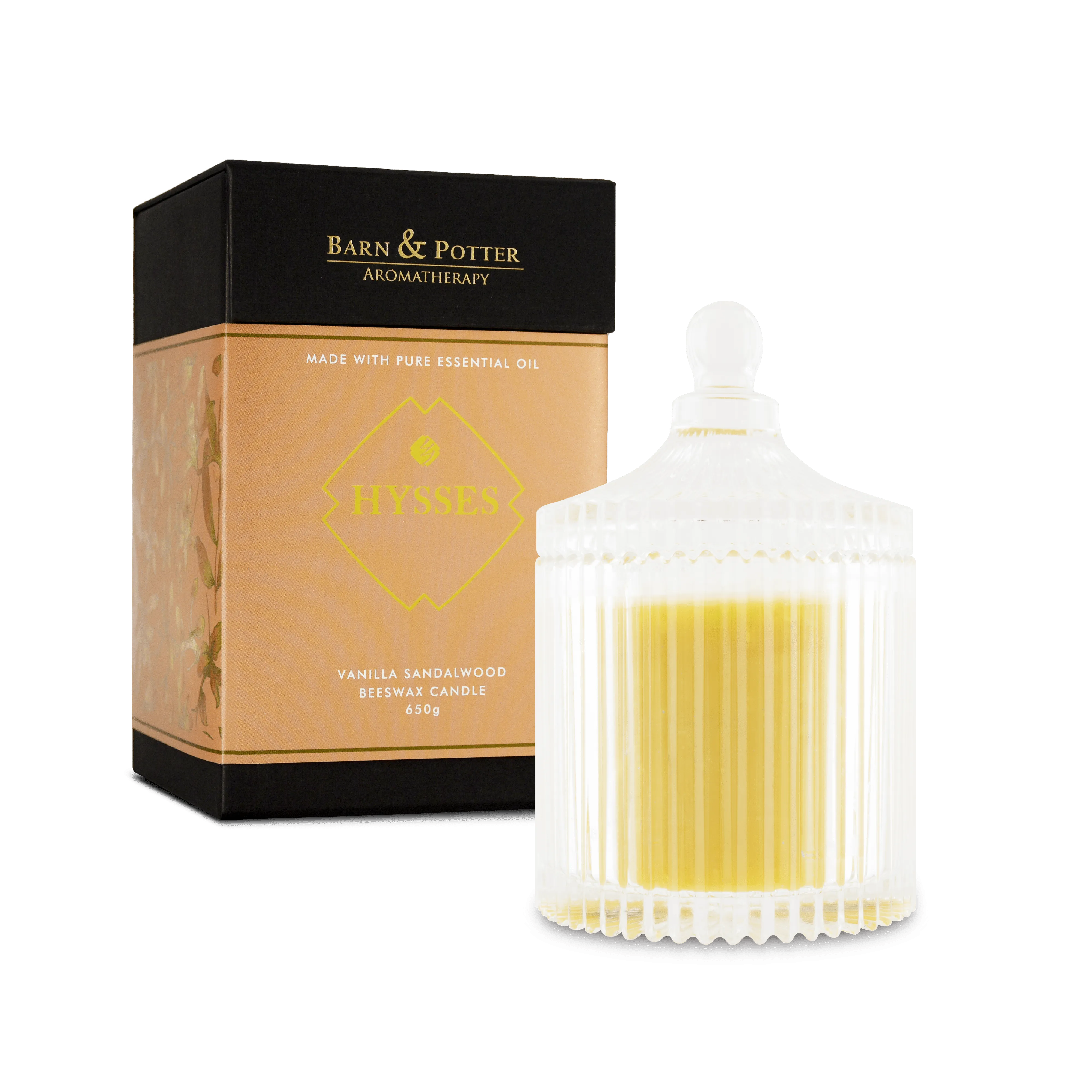 Beeswax Candle Vanilla Sandalwood