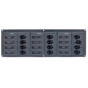 BEP 902NMH 12 Way DC Circuit Breaker Panel Horizontal