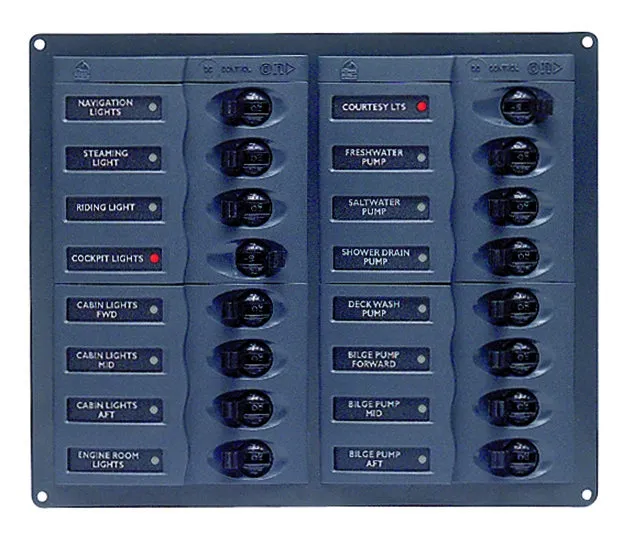 BEP 'CONTOUR' CIRCUIT BREAKER 16 CIRCUIT 239 x 200mm