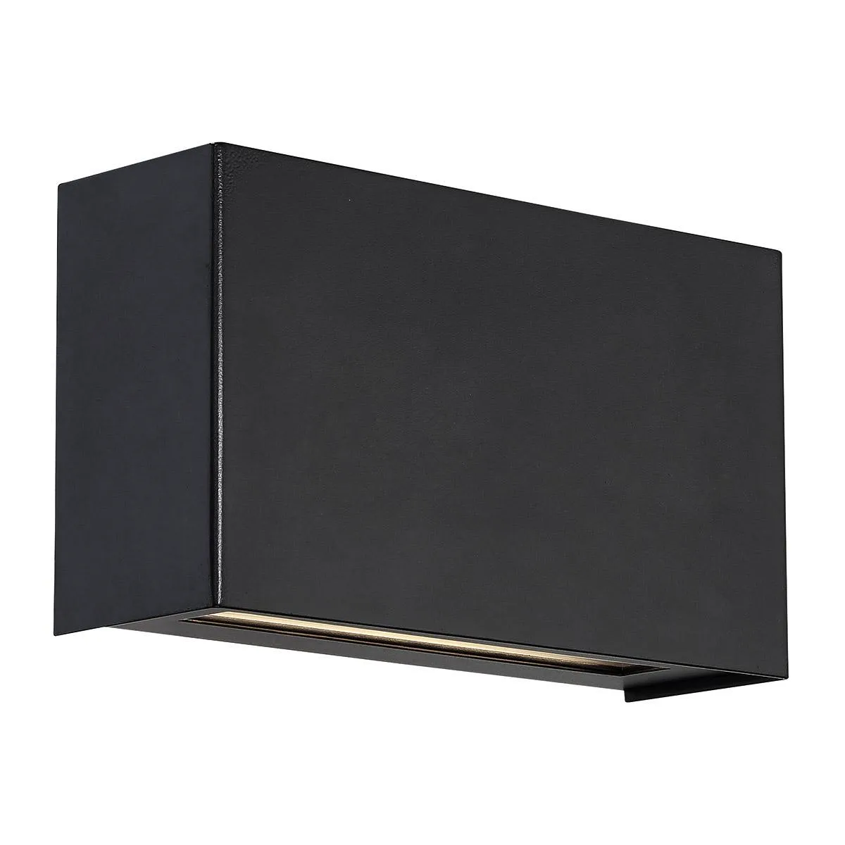 Blok 12 In LED Wall Light 3000K Black Finish