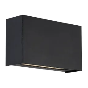Blok 12 In LED Wall Light 3000K Black Finish