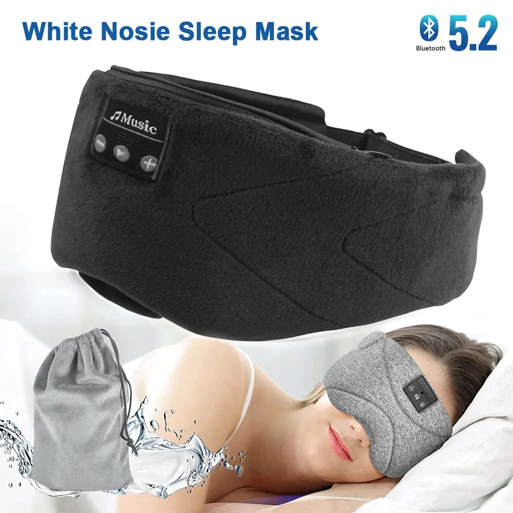 Bluetooth Sleep Mask with White Noise & Headphones