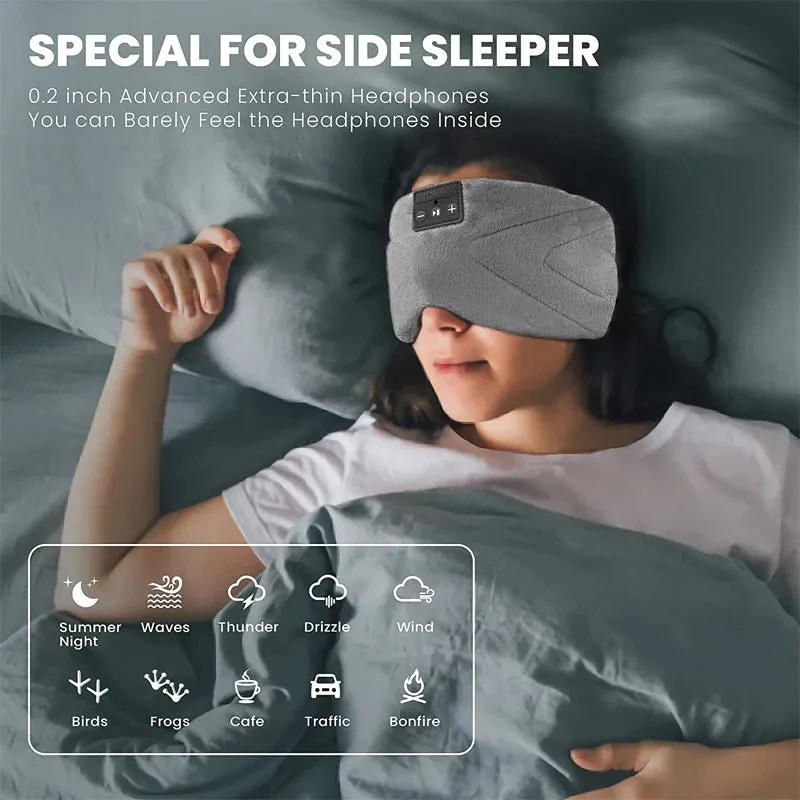 Bluetooth Sleep Mask with White Noise & Headphones