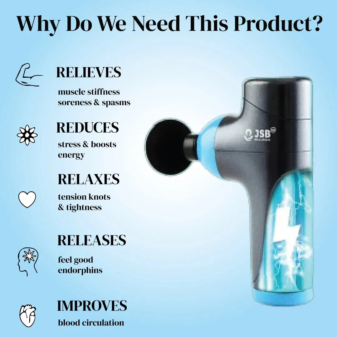 Body Pain Relief Products Combo : Massage Gun with Joint Pain Relief Oil