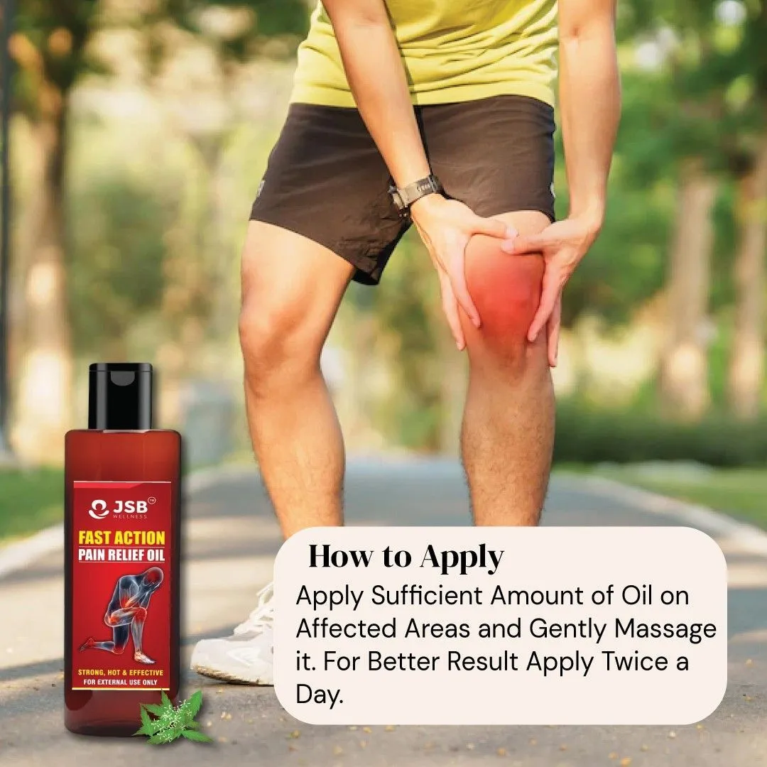 Body Pain Relief Products Combo : Massage Gun with Joint Pain Relief Oil