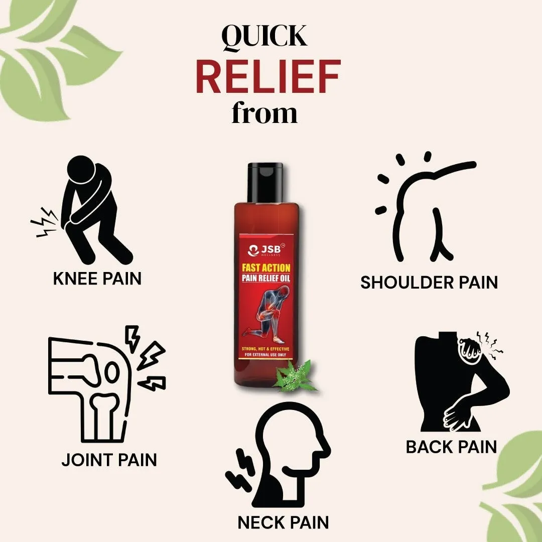 Body Pain Relief Products Combo : Massage Gun with Joint Pain Relief Oil