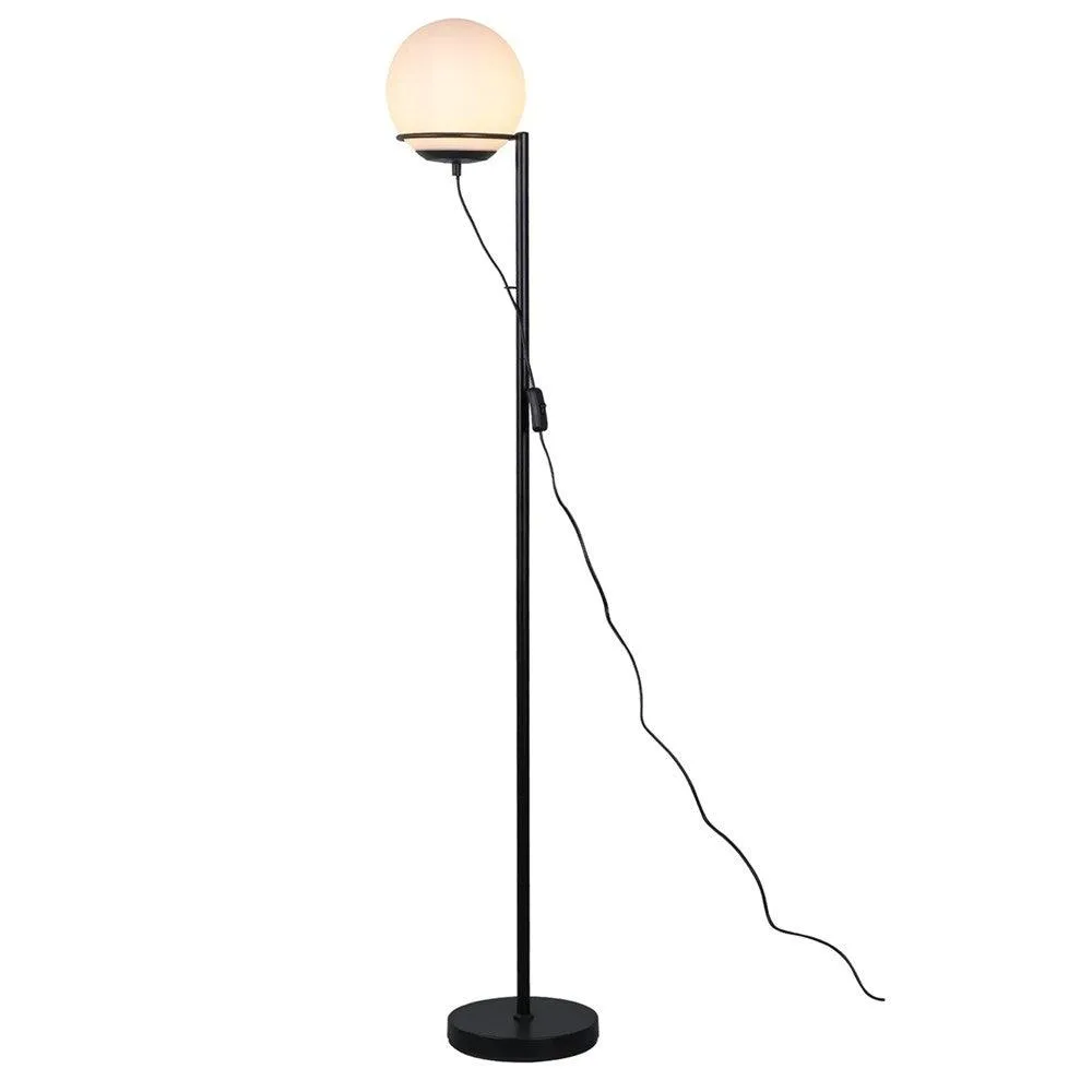 Brianna Orb Floor Lamp - Opal or Smoky Glass Shade, 1470mm High, PL0290