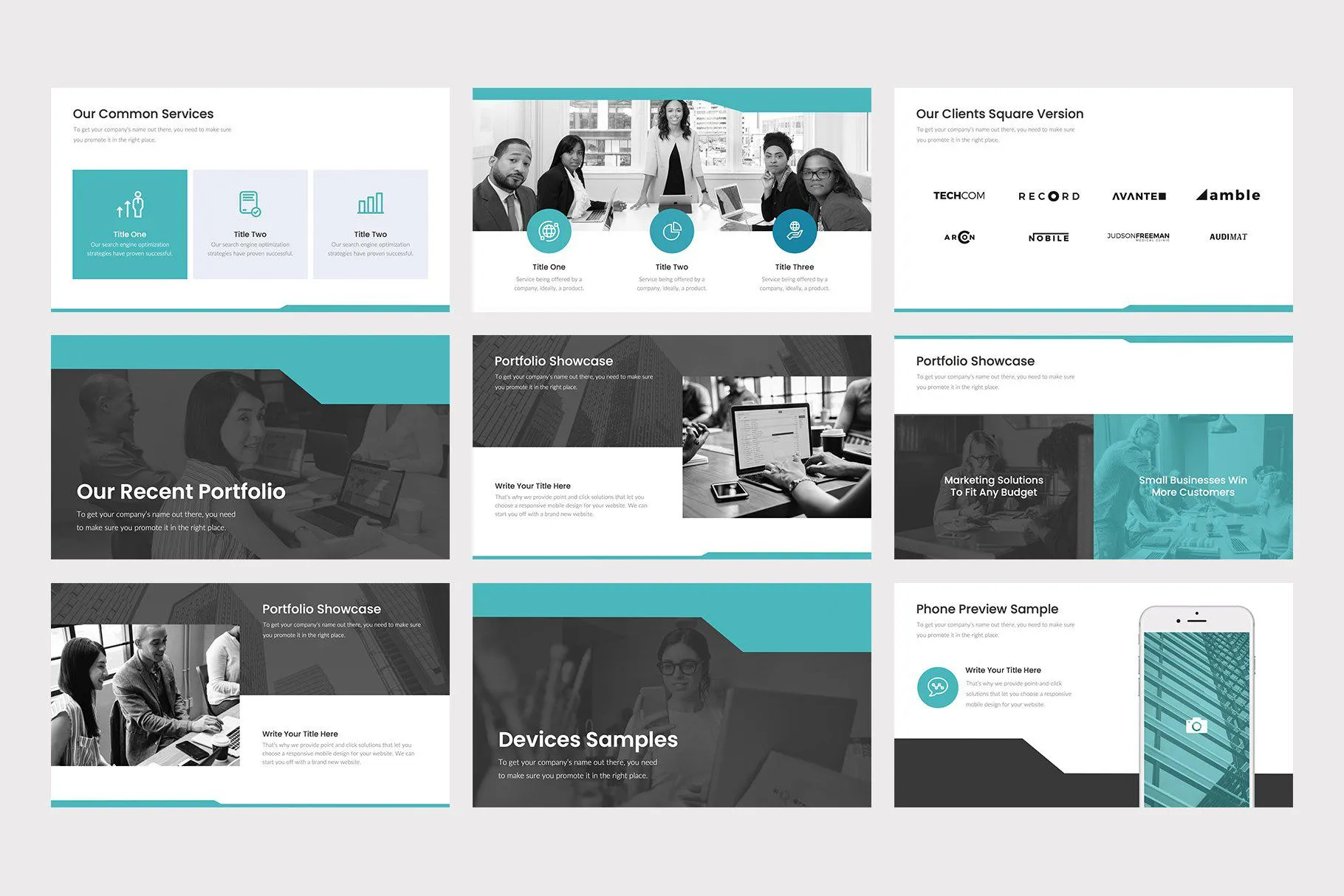 Bridgewater Business Google Slides