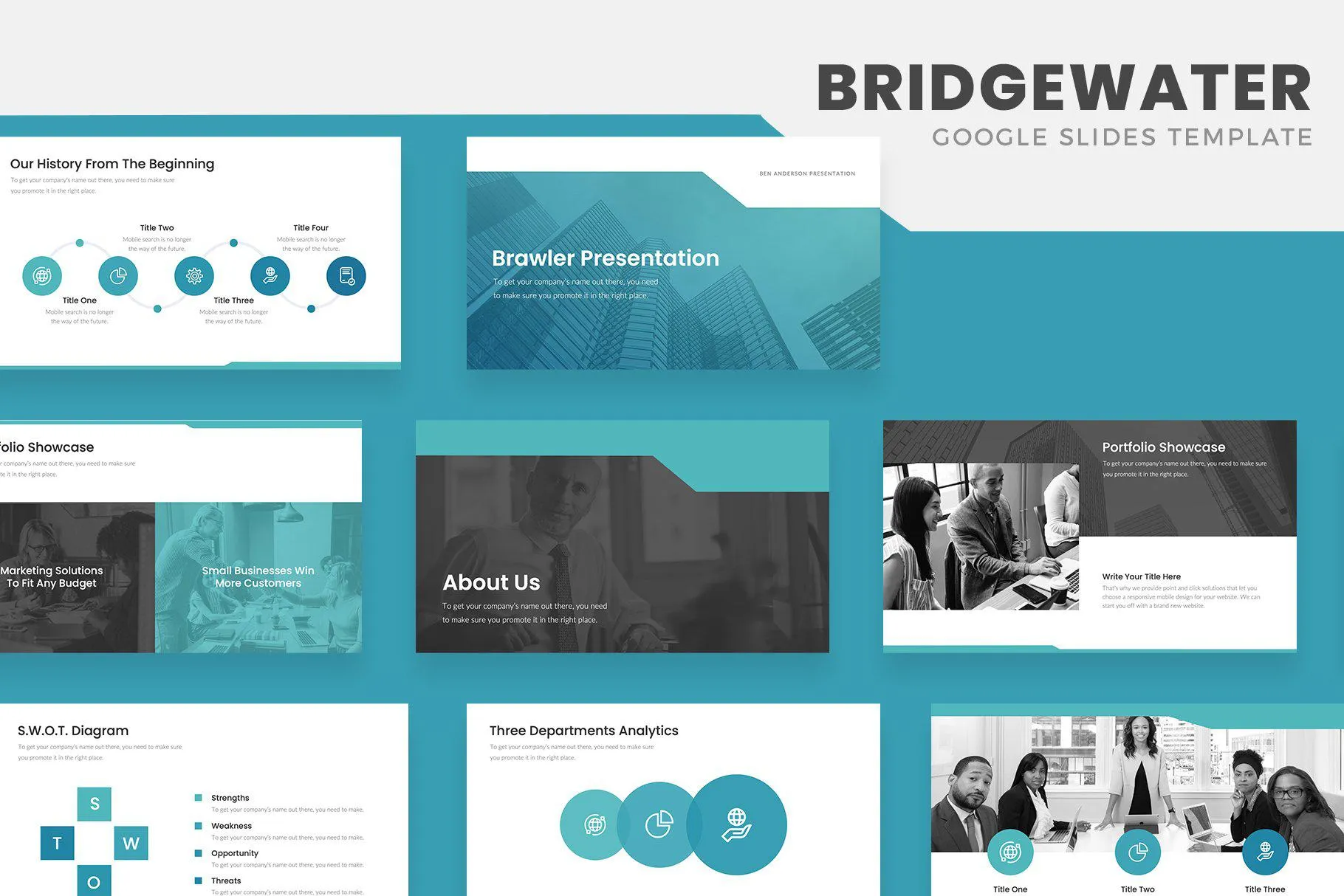 Bridgewater Business Google Slides