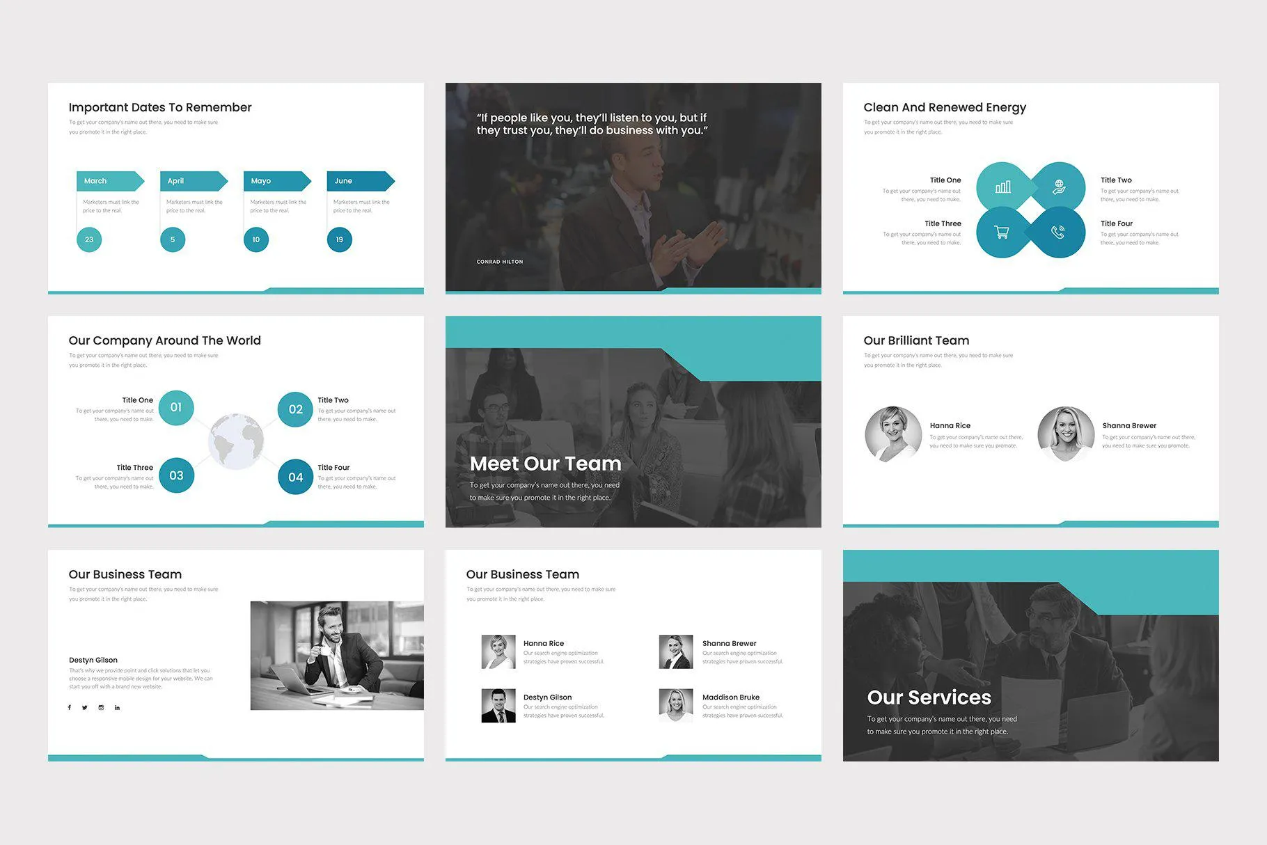 Bridgewater Business Google Slides