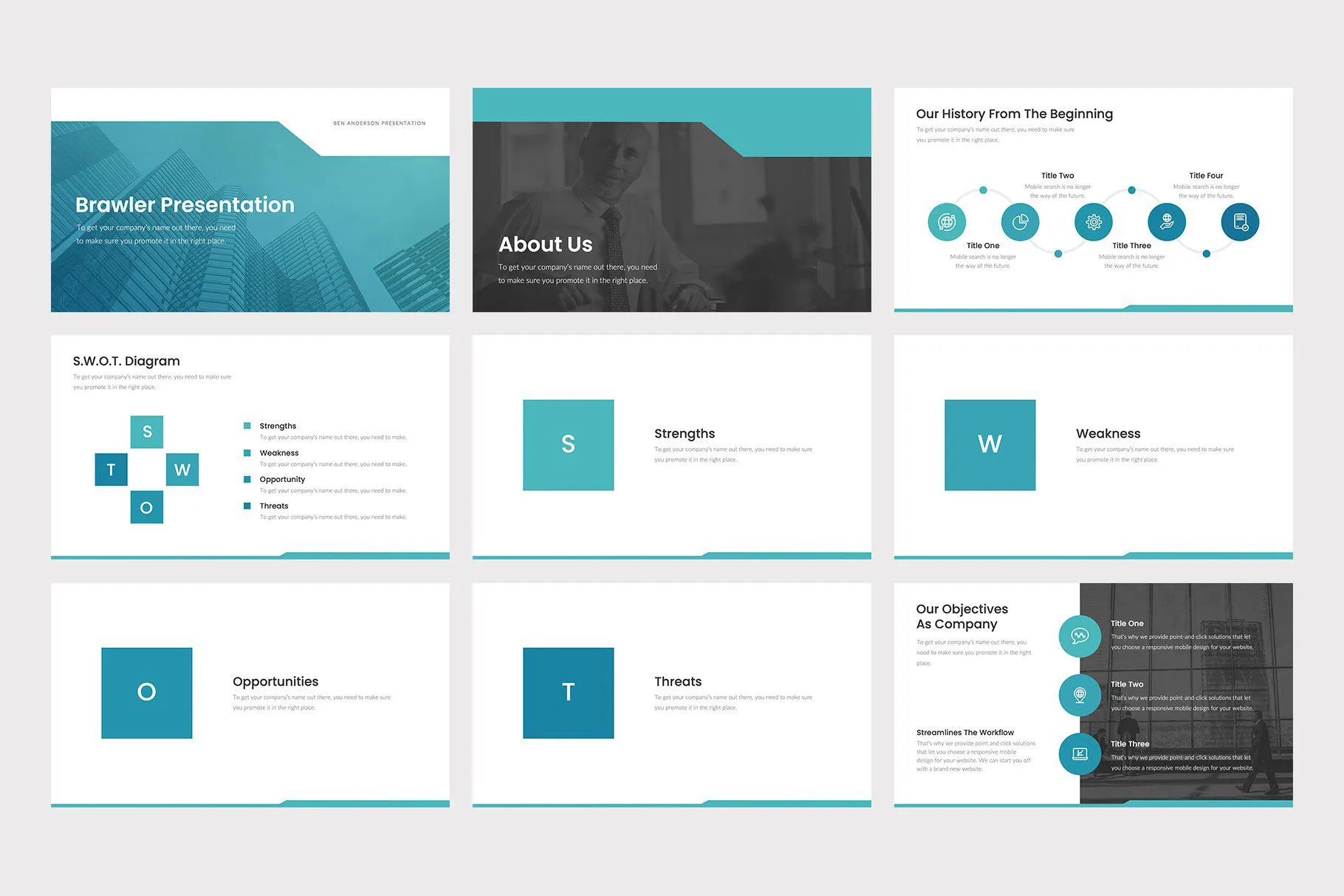 Bridgewater Business Google Slides