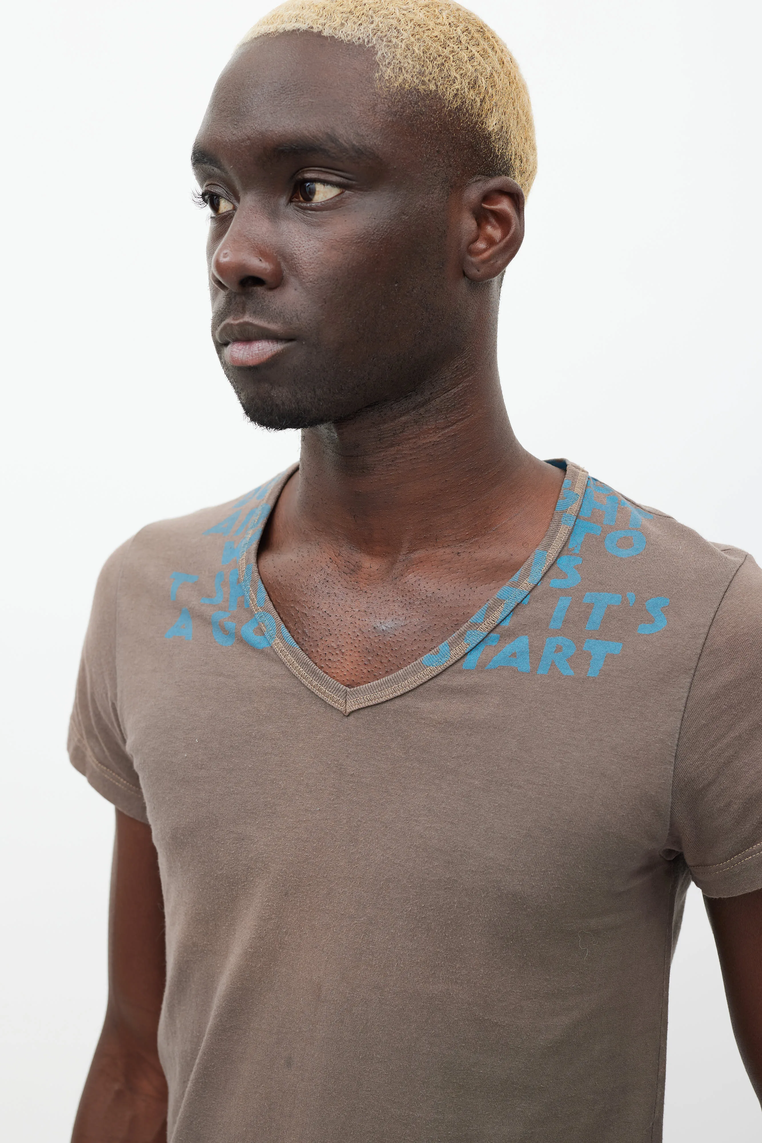Brown & Blue AIDS Awareness T-Shirt