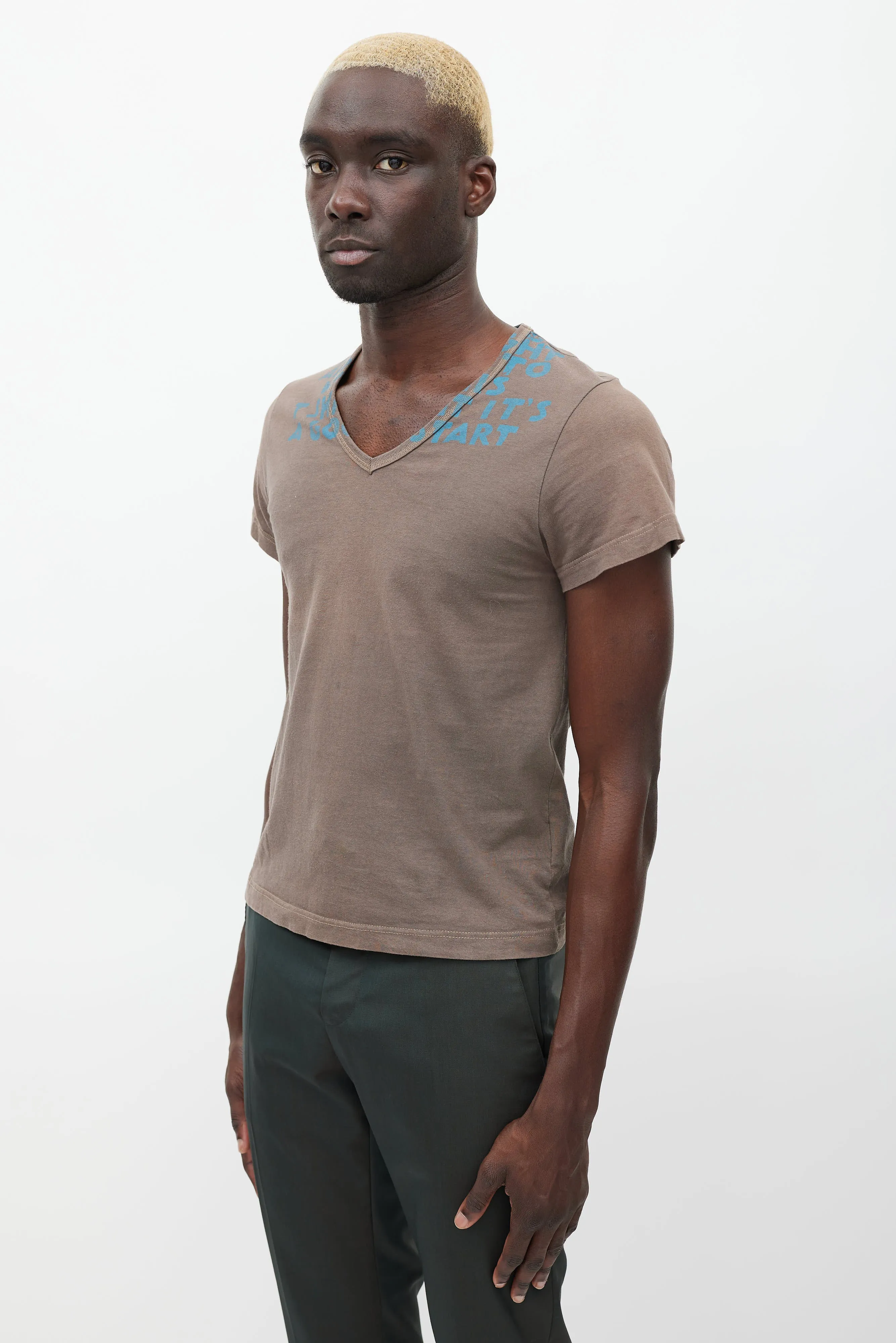 Brown & Blue AIDS Awareness T-Shirt