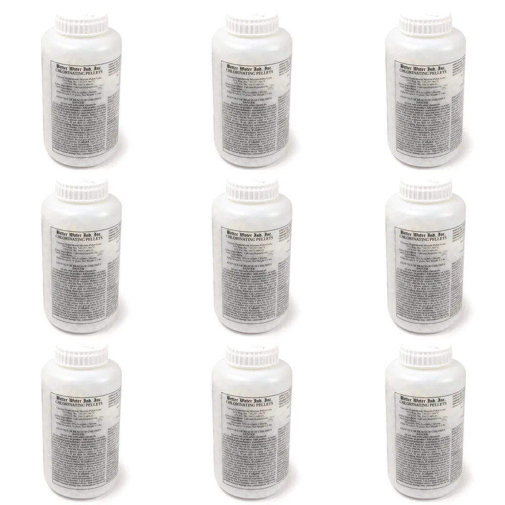 BWI Chlorine Pellets For Well Pro Chlorination Systems - Case Of 9 (3-1/2 lbs. containers)