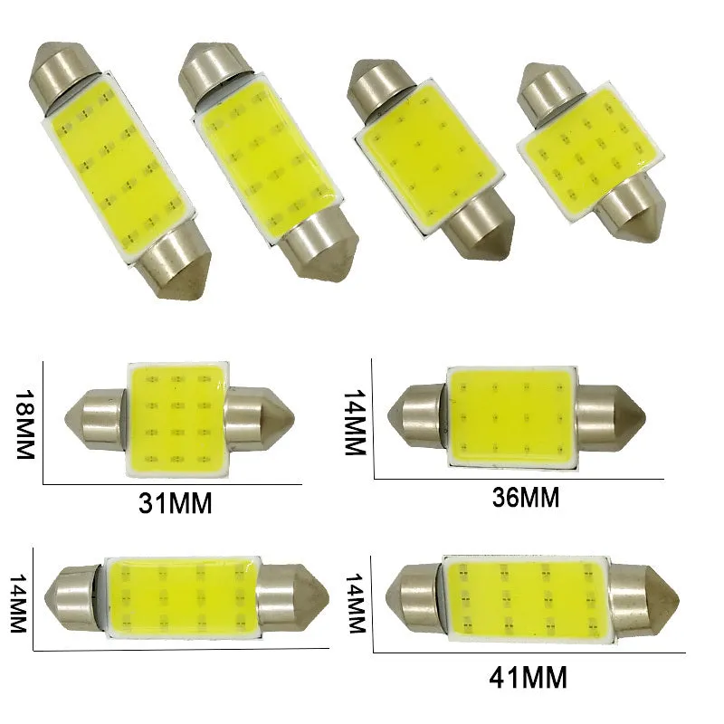Car  Led  Reading  Light Double-pointed Cob Roof Light License