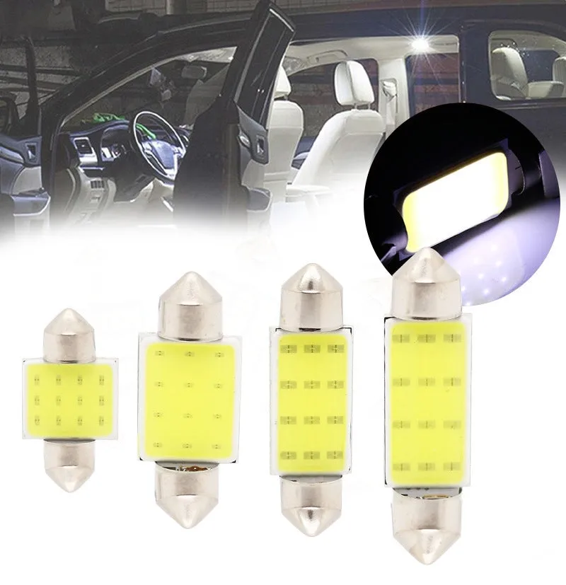 Car  Led  Reading  Light Double-pointed Cob Roof Light License