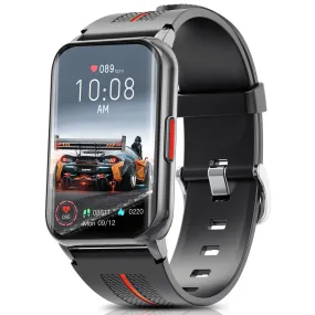 Carkira HT26 2022 Men Ladies Smart Watch, IP67 Waterproof Fitness Tracker Watch with Sleep Heart Rate Black