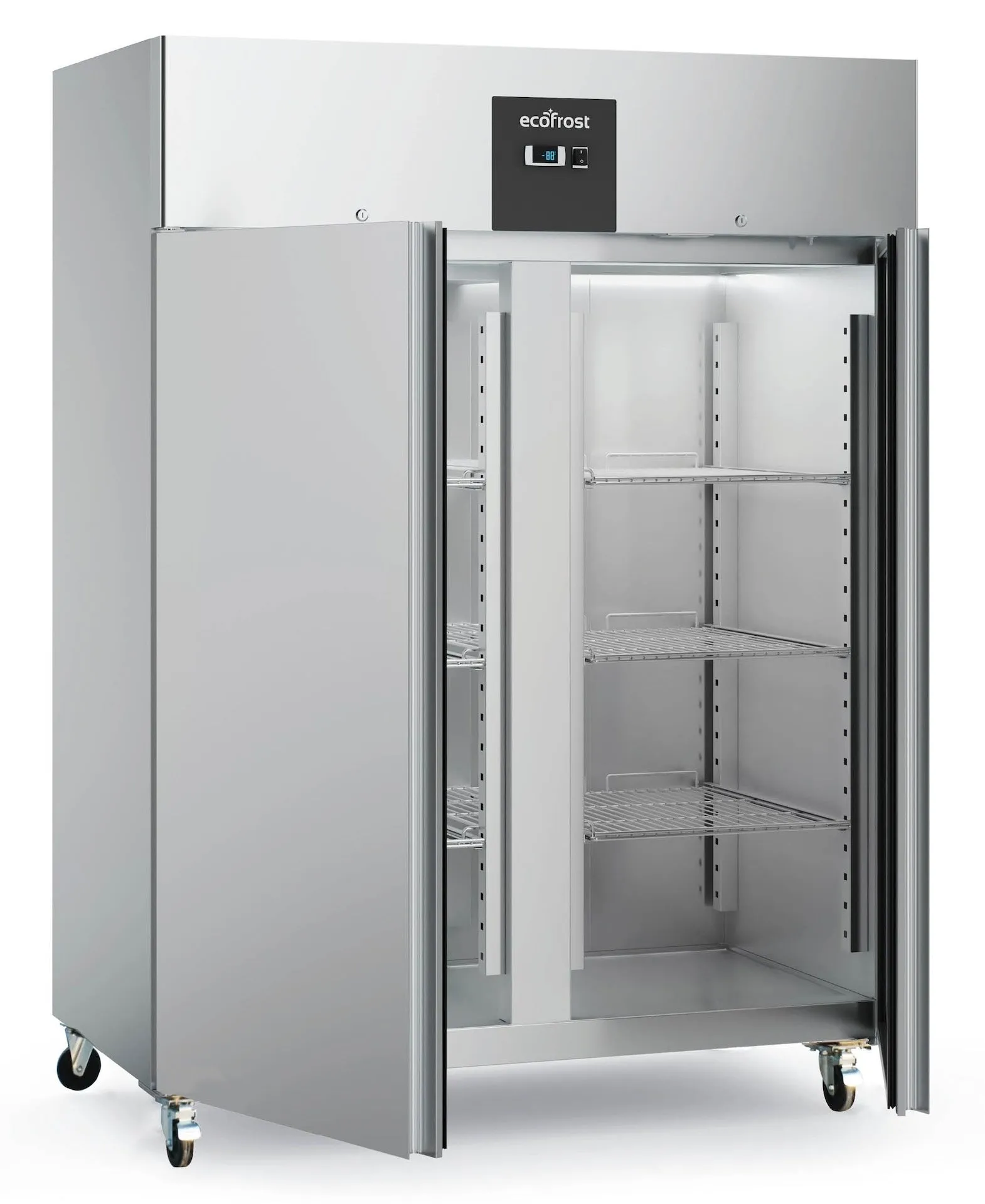 Combisteel Ecofrost Upright Double Door Stainless Steel Fridge 1300 Litre - 7950.5010