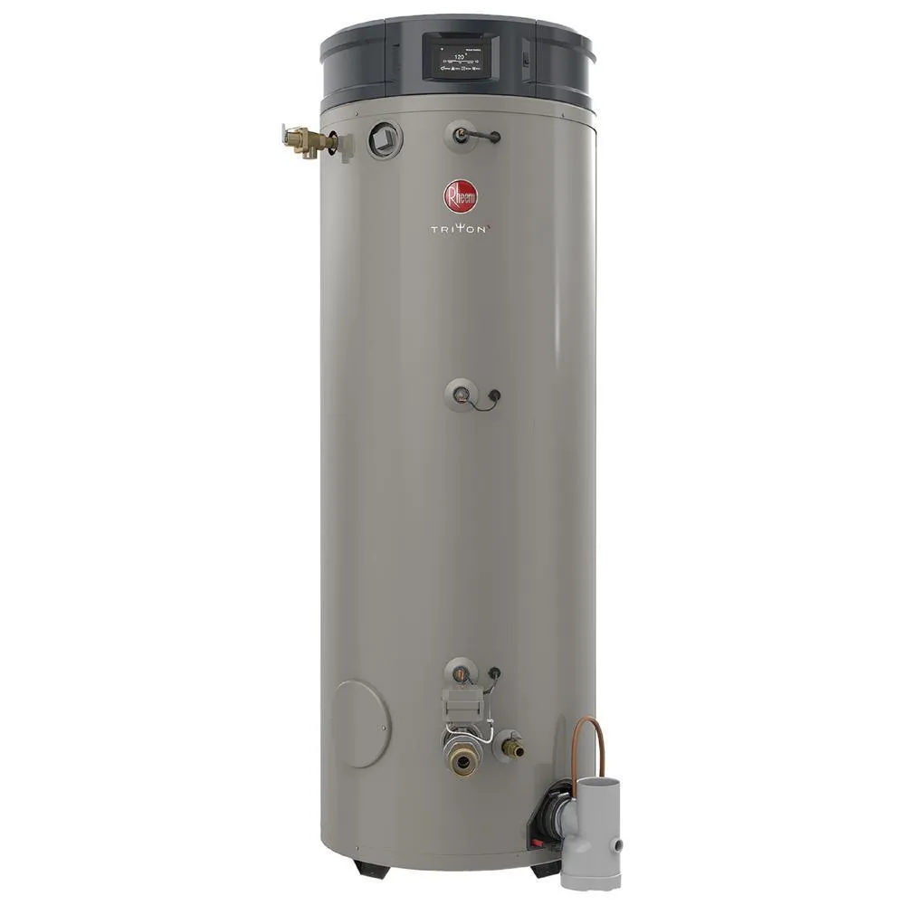 Commercial Triton Premium Heavy Duty High Eff 100 Gal. 250K BTU ULN Natural Gas ASME Power Direct Vent Tank Water Heater