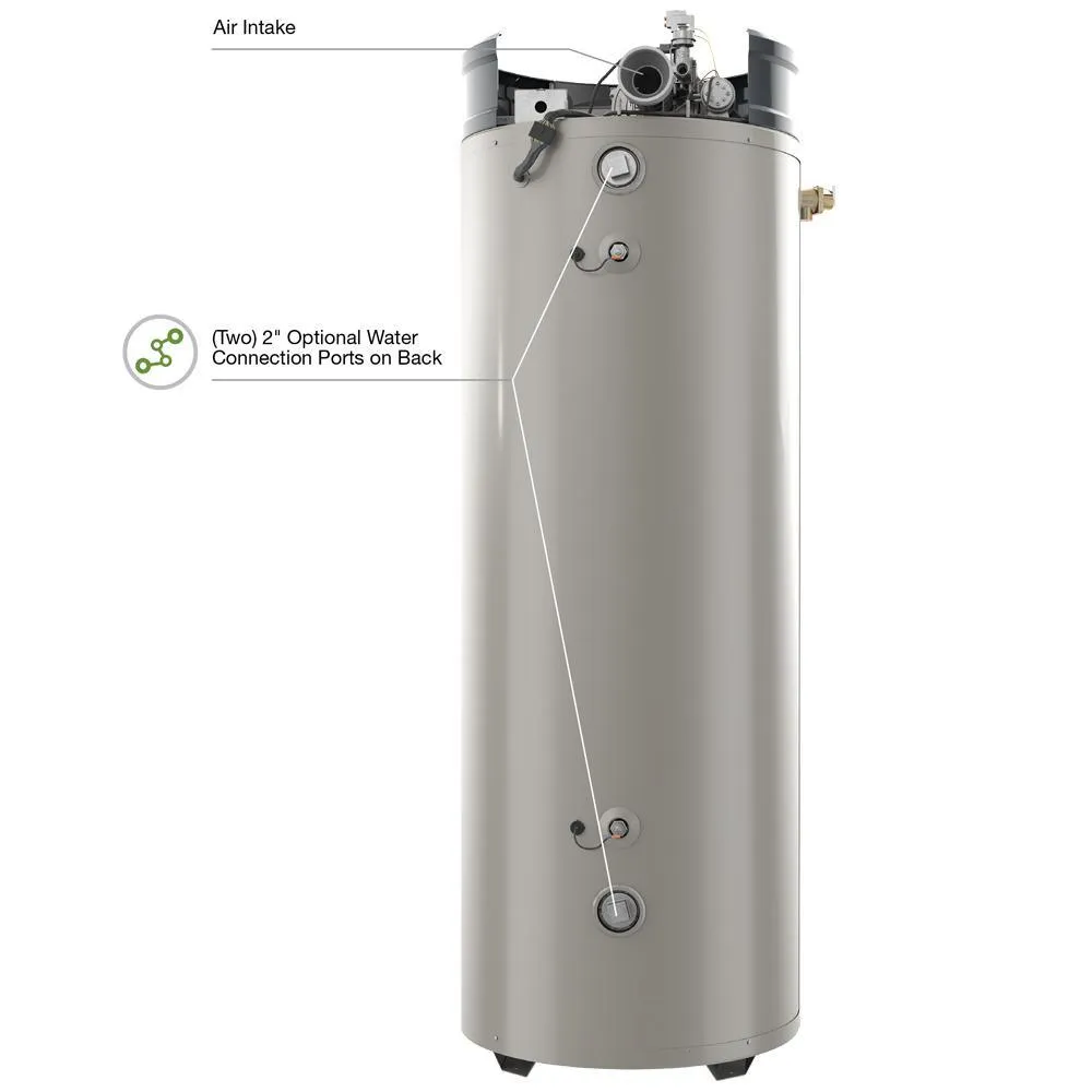 Commercial Triton Premium Heavy Duty High Eff 100 Gal. 250K BTU ULN Natural Gas ASME Power Direct Vent Tank Water Heater